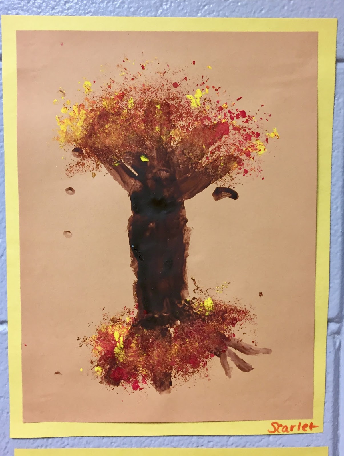 Mrs. Jackson's Art Room!: First Grade Texture Trees