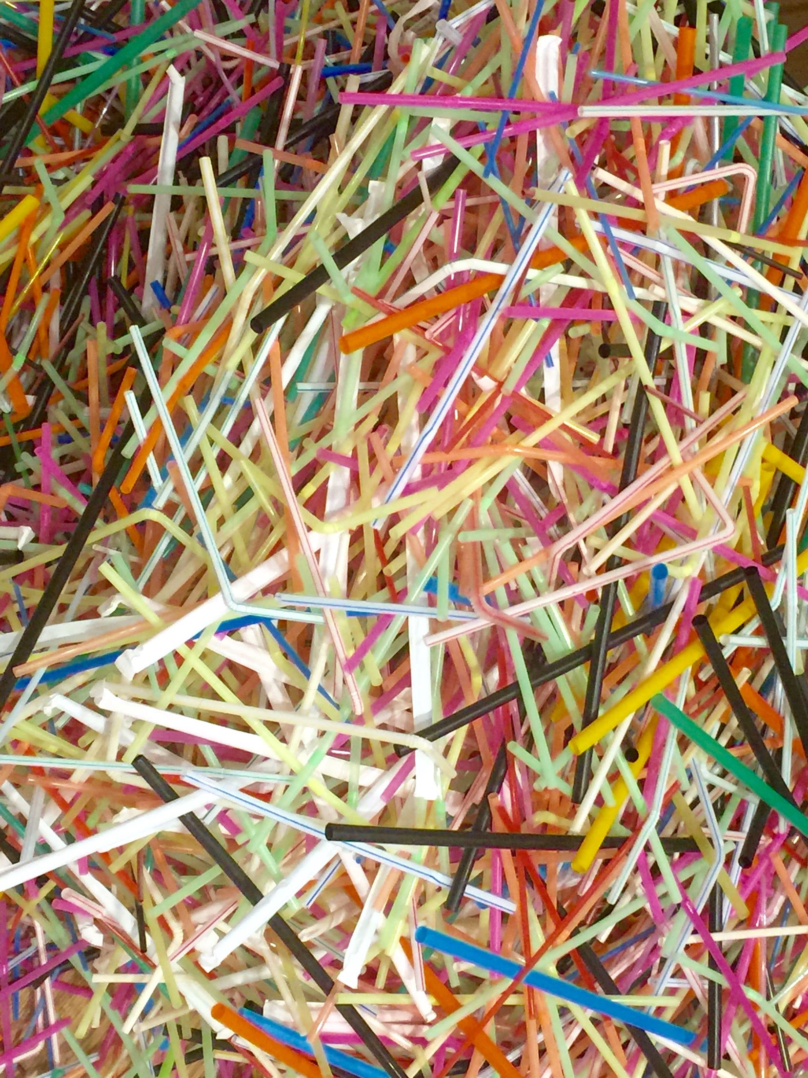 Fallen straws texture photo