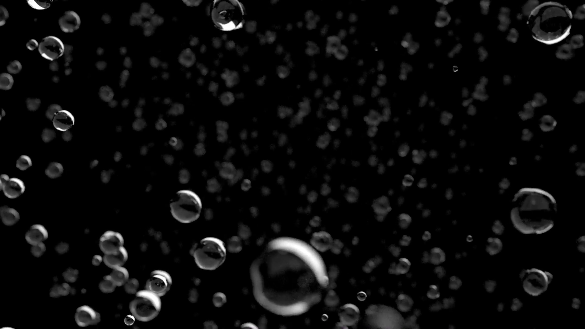 Rain water droplets close up falling towards camera DOF slow motion ...