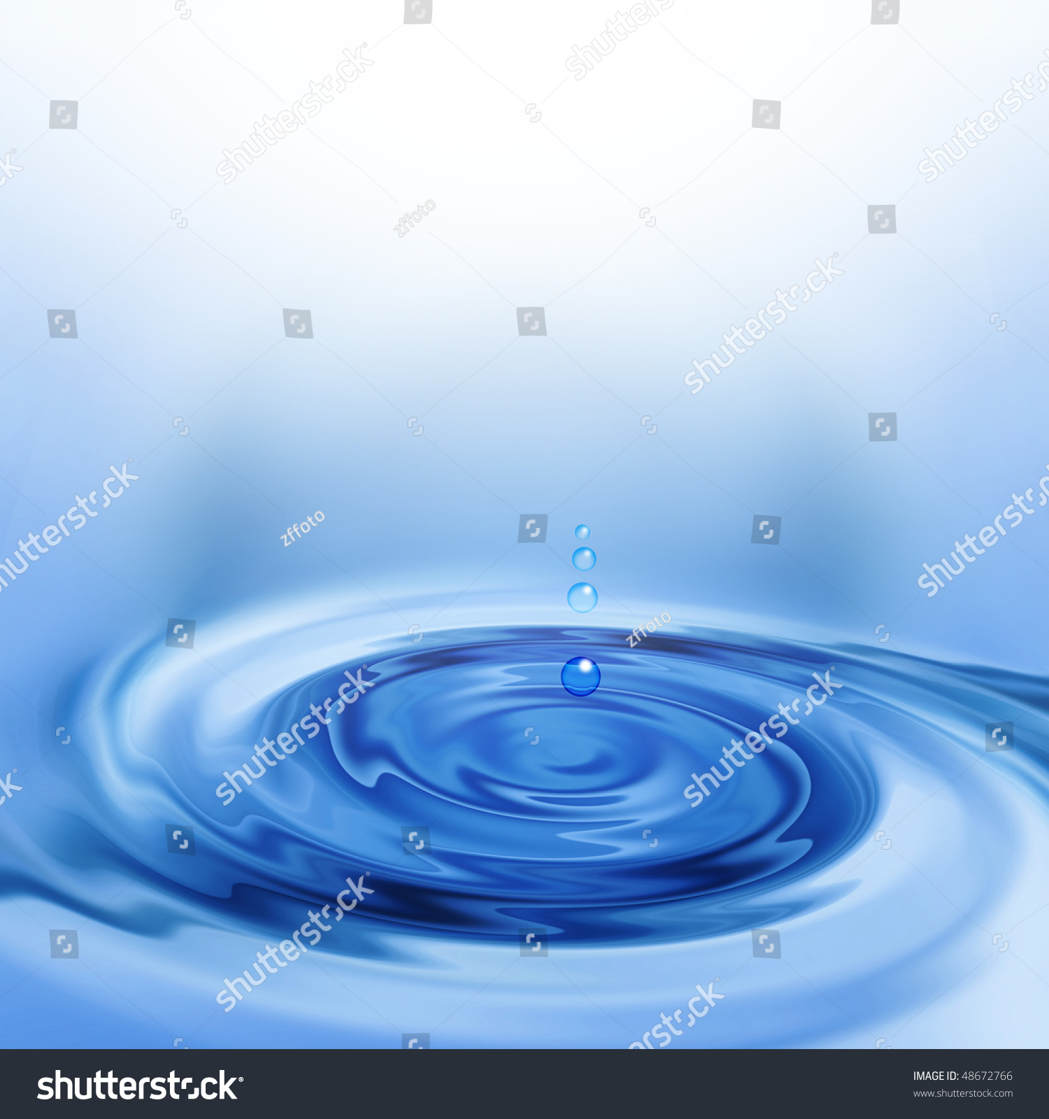Falling Drops Water Stock Illustration 48672766 - Shutterstock