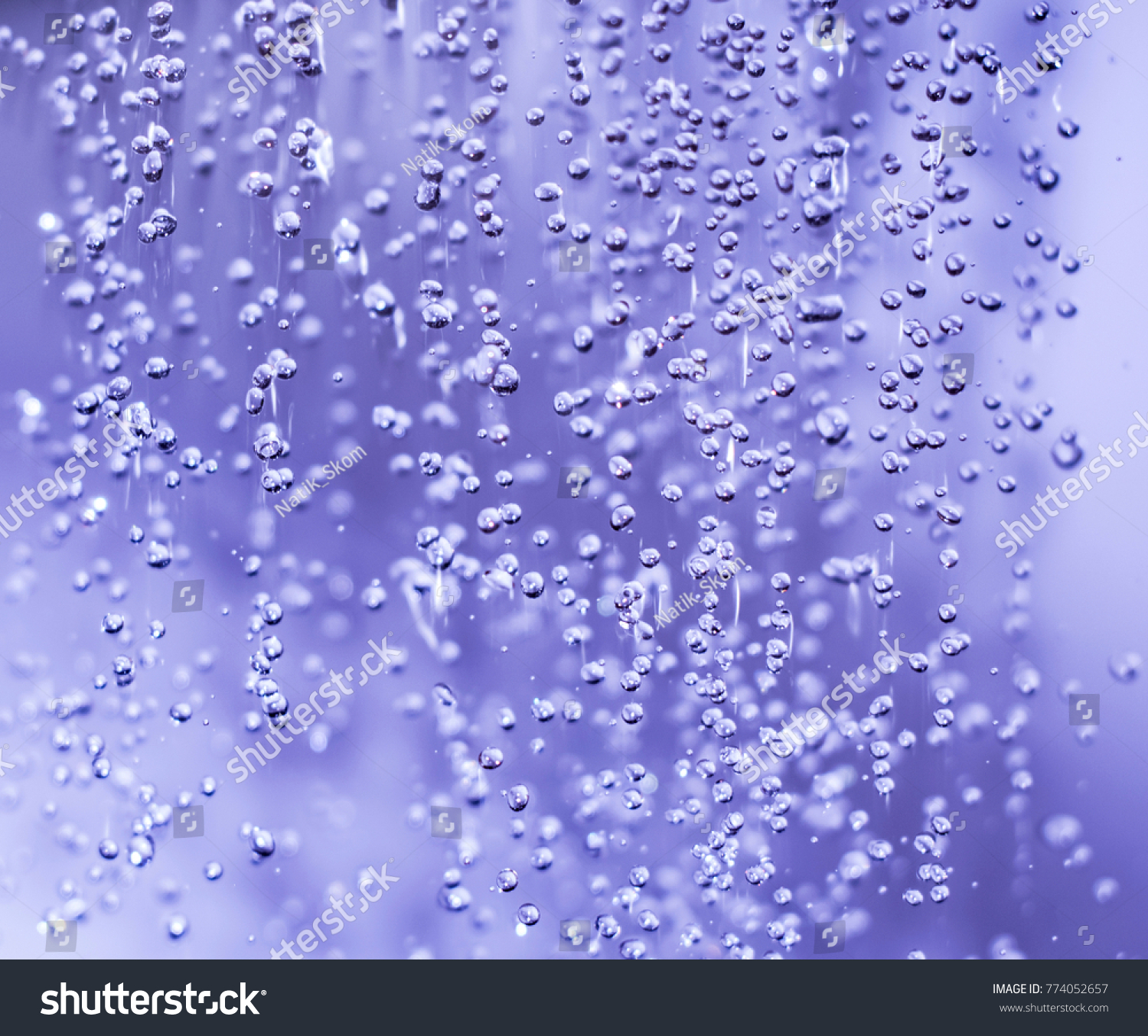 Falling Drops Water Closeup Stock Photo (Royalty Free) 774052657 ...