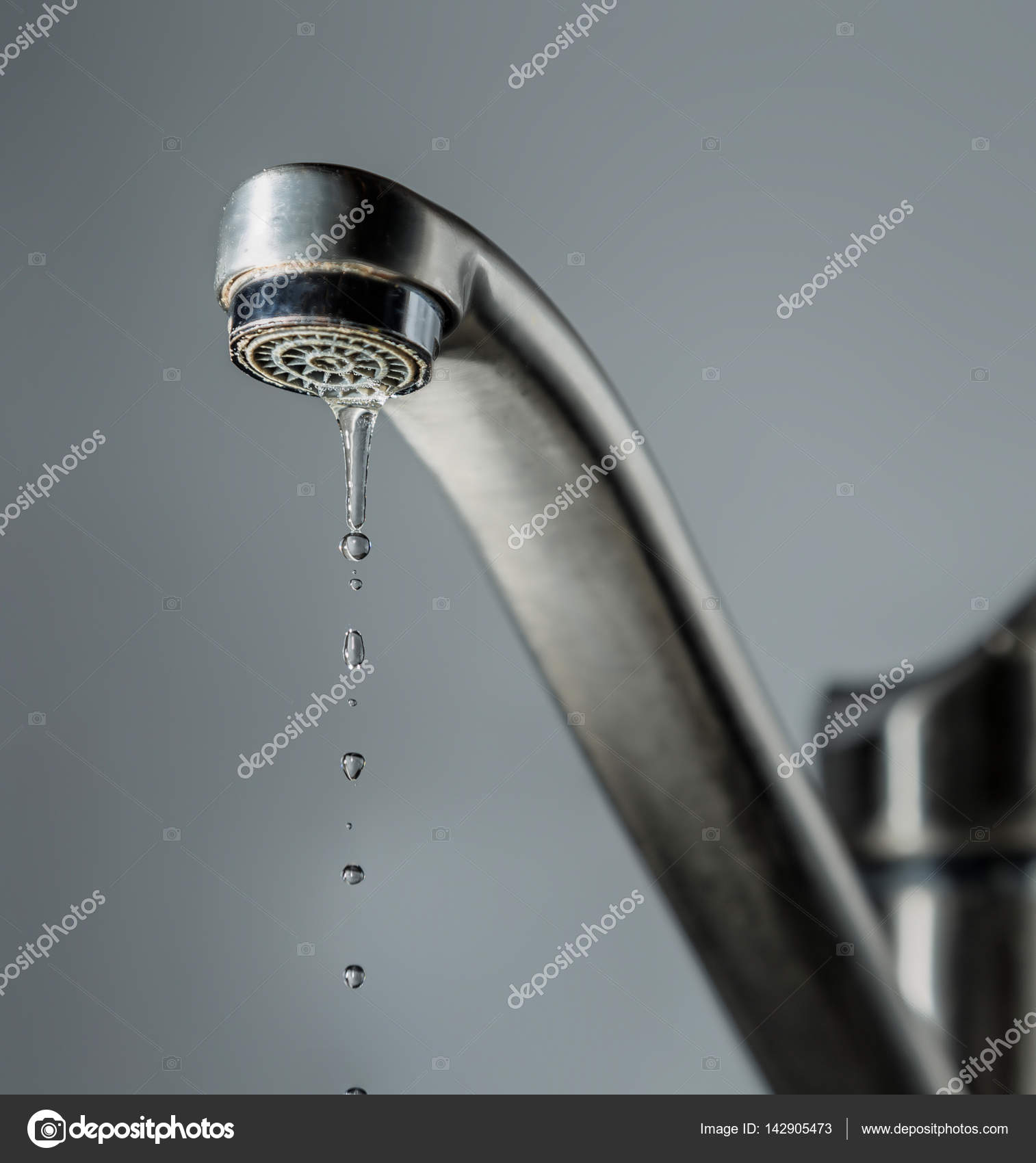 falling drops from the tap — Stock Photo © slonikyakut #142905473