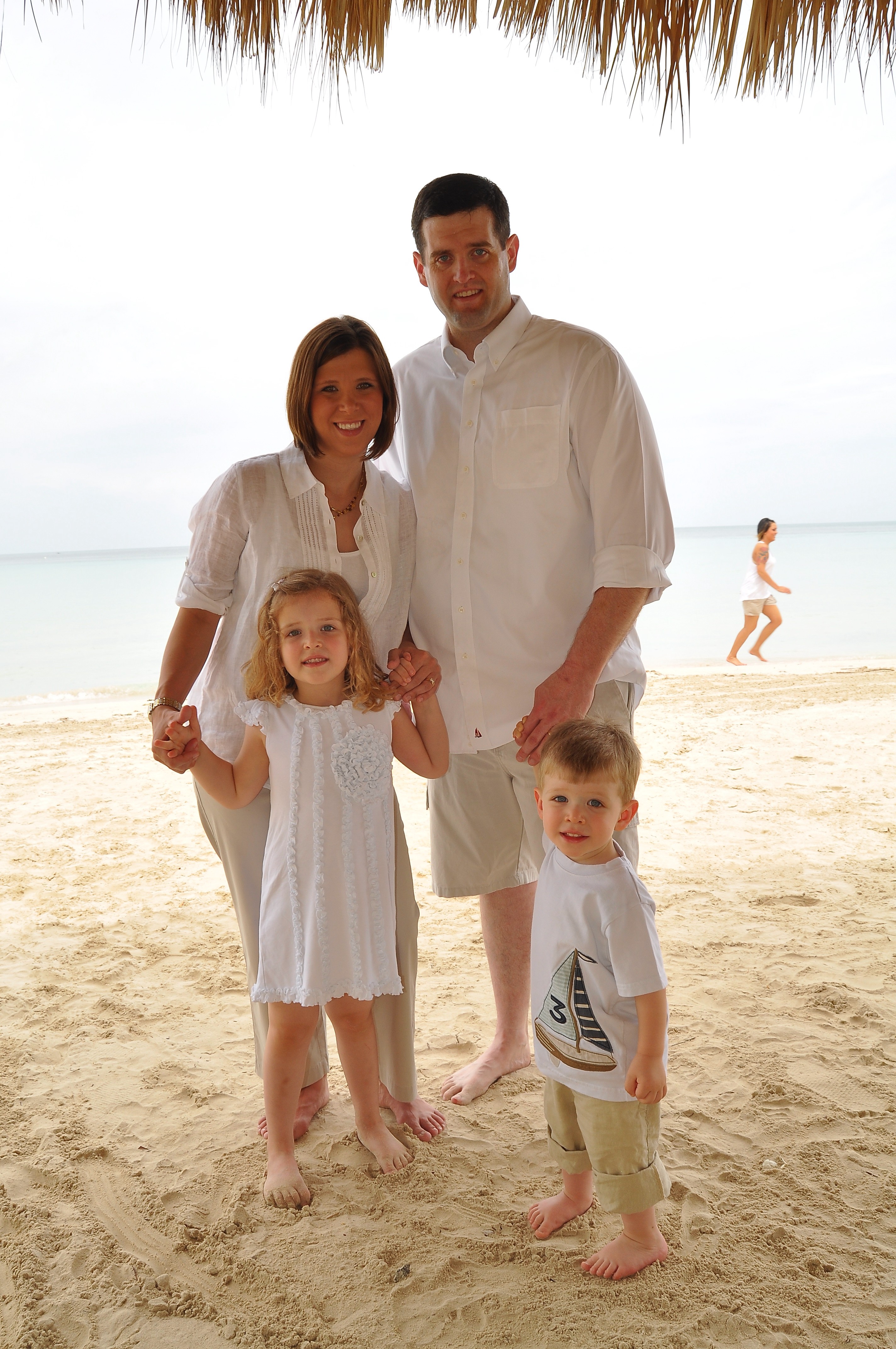 Family, Beach, Children, Daughter, Father, HQ Photo