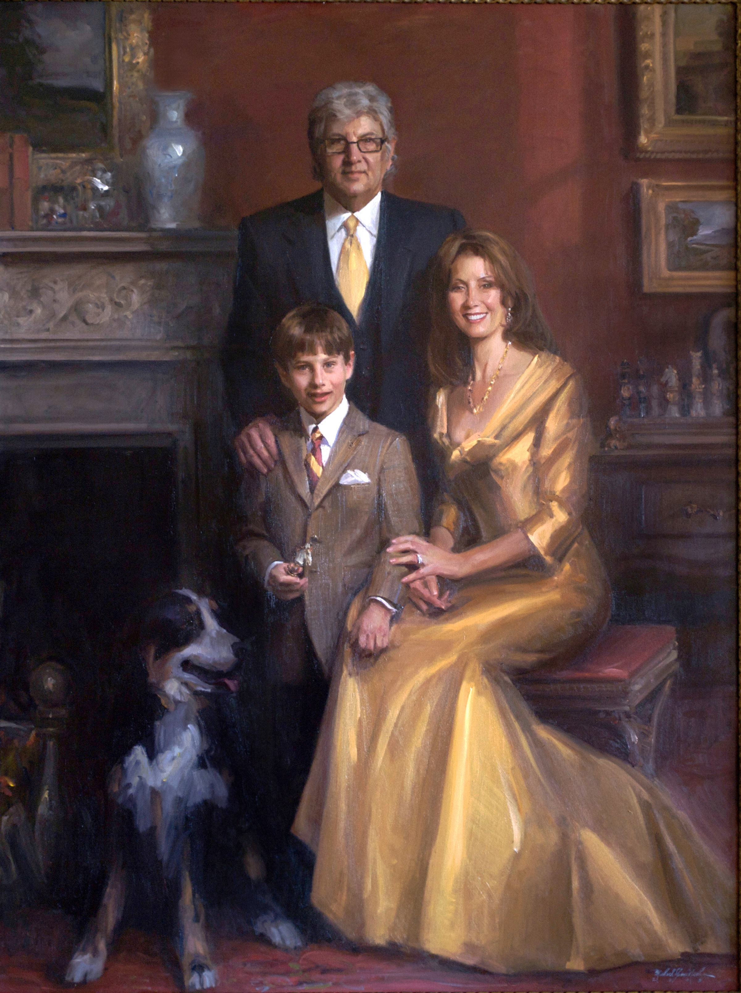 Portrait Painting of the Cohen Family by Michael Shane Neal - The ...
