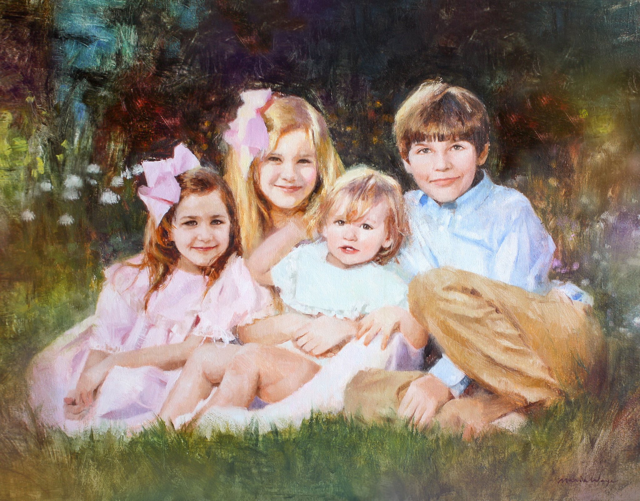 Custom Portrait Oil Painting 24x30