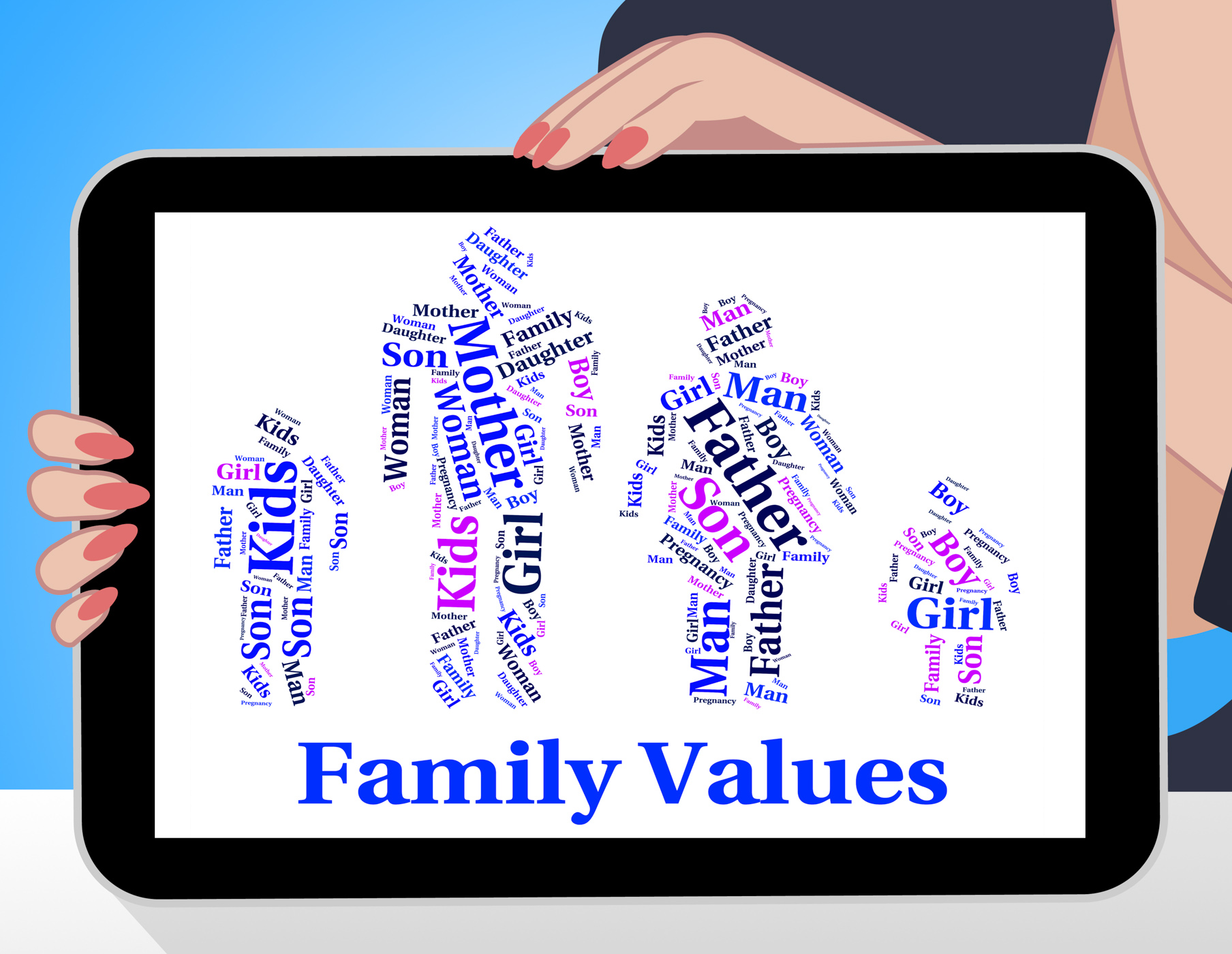 Family values shows blood relation and ethics photo