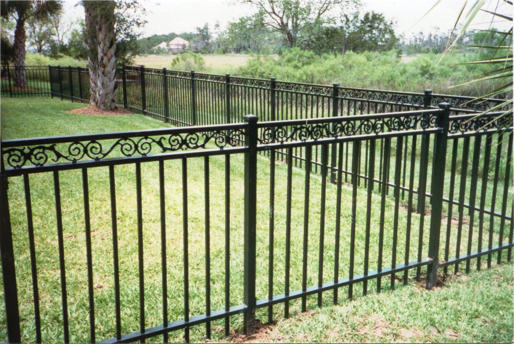 We sell and install ornamental wrought iron Sun King Fencing and ...