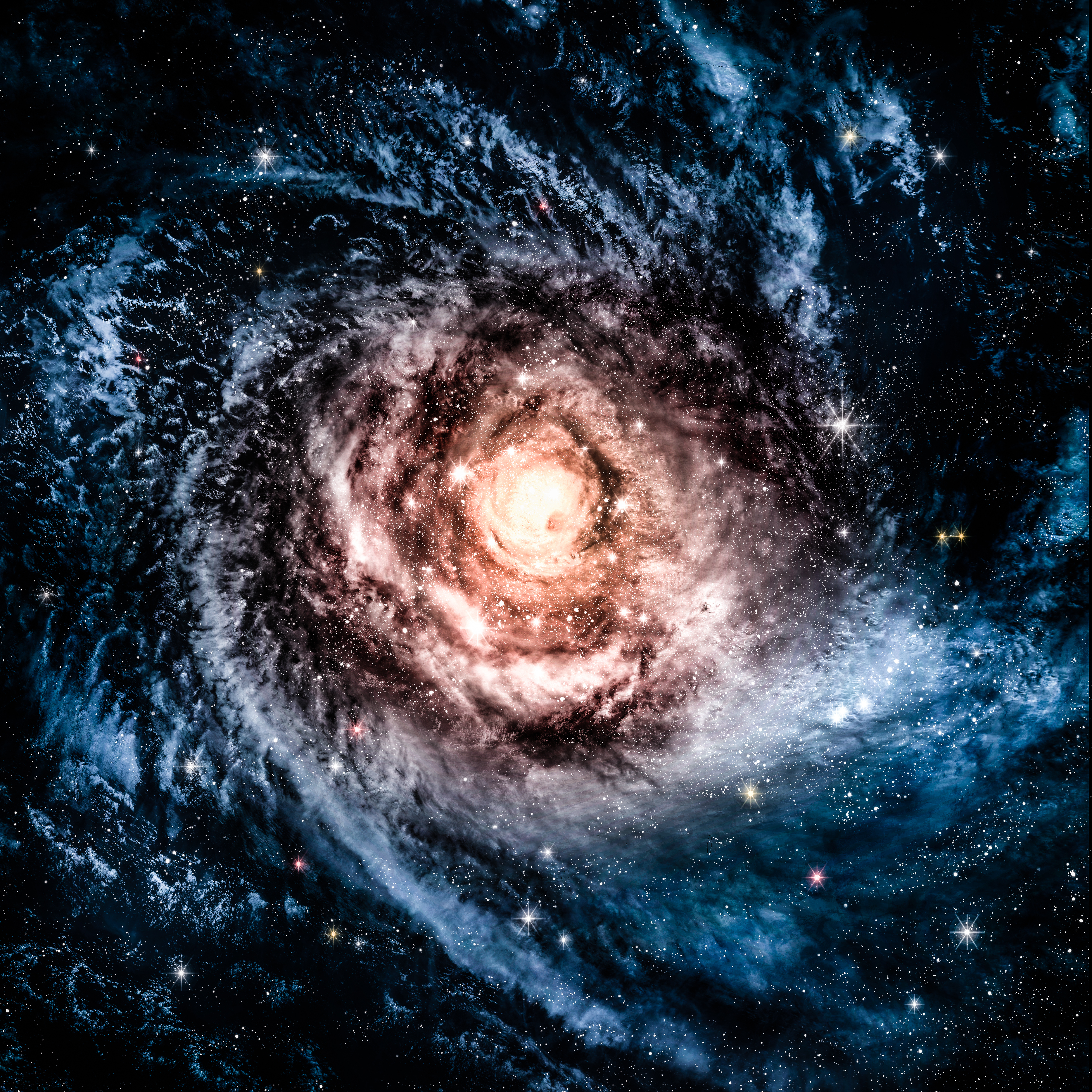 Fantasy deep space night sky photo