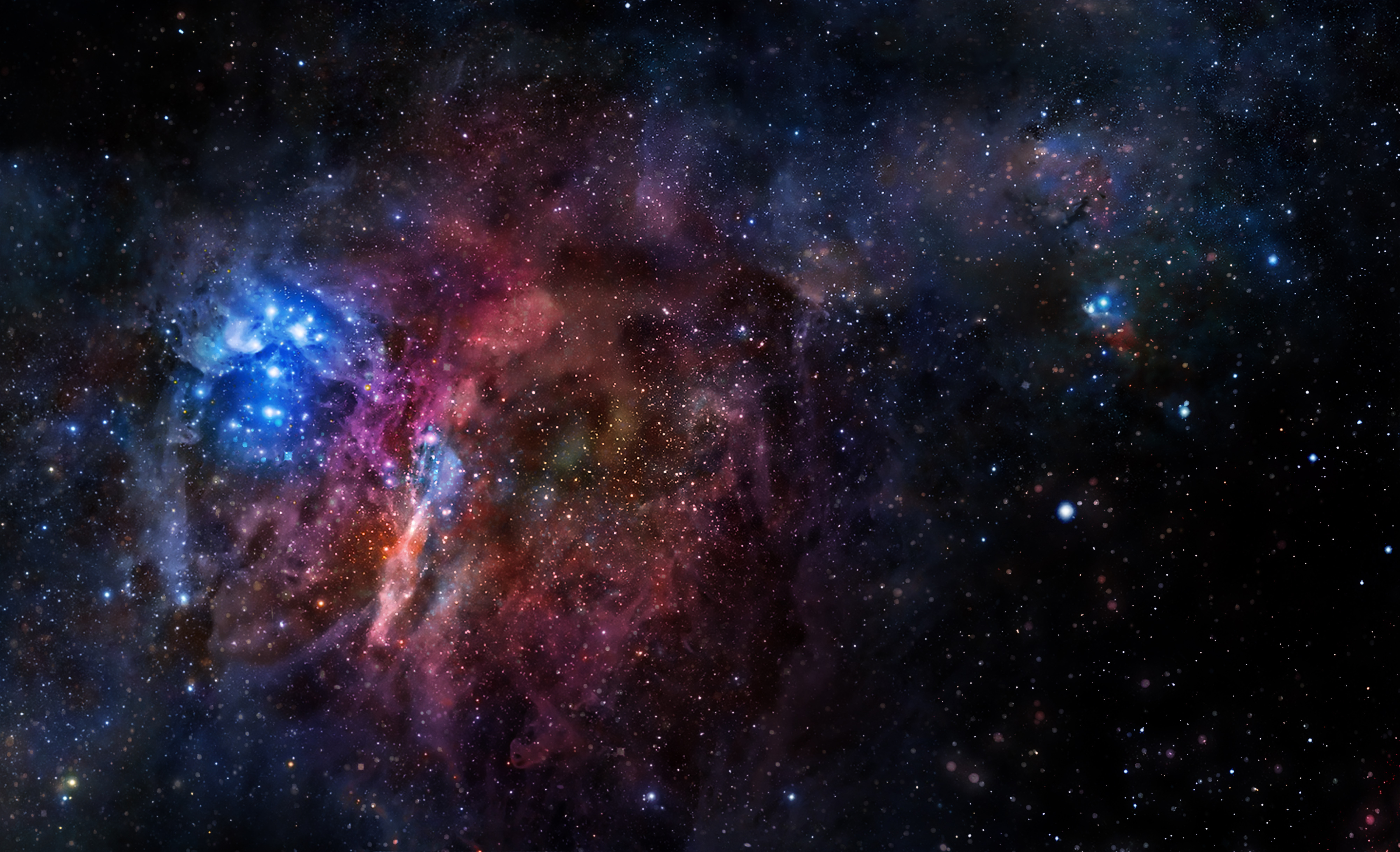 Fantasy deep space night sky photo