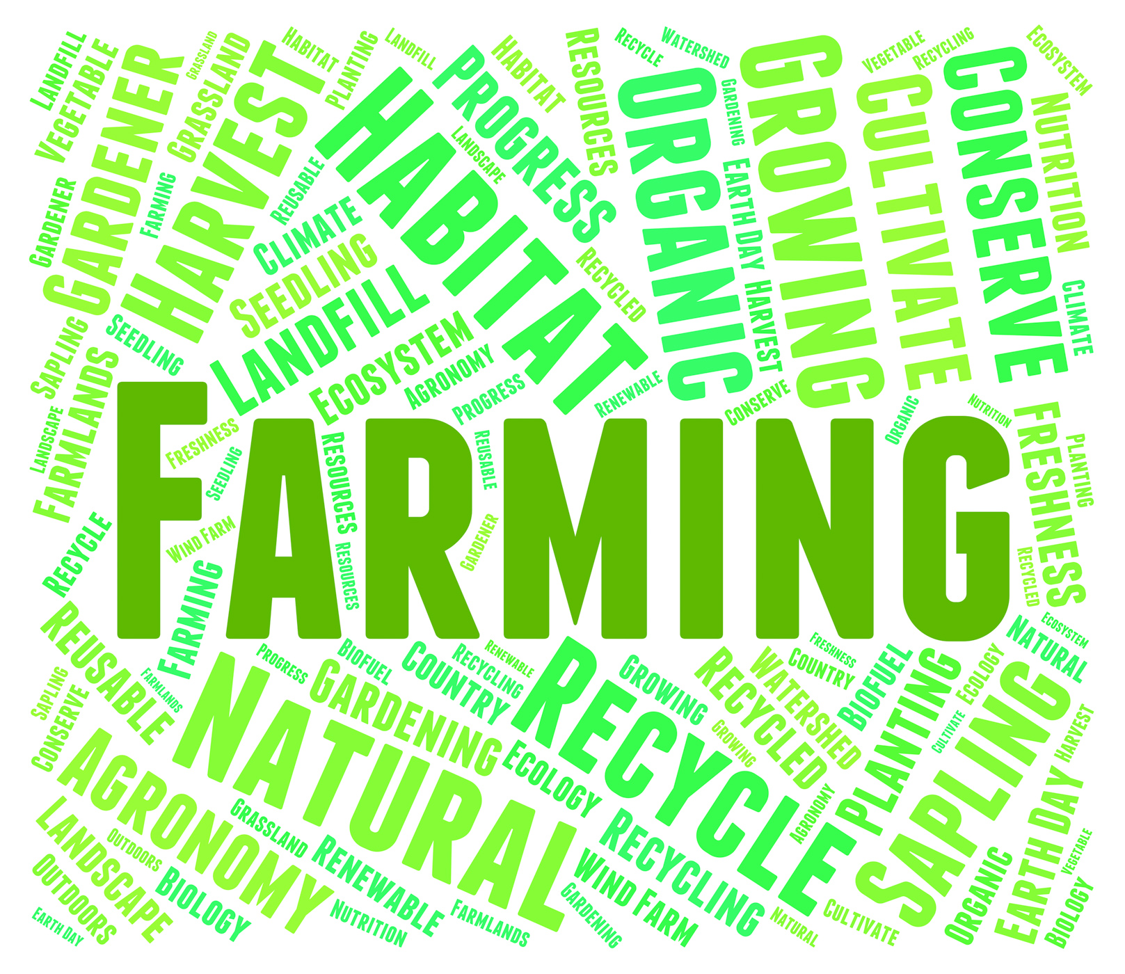 Farming word represents words farmstead and farmland photo