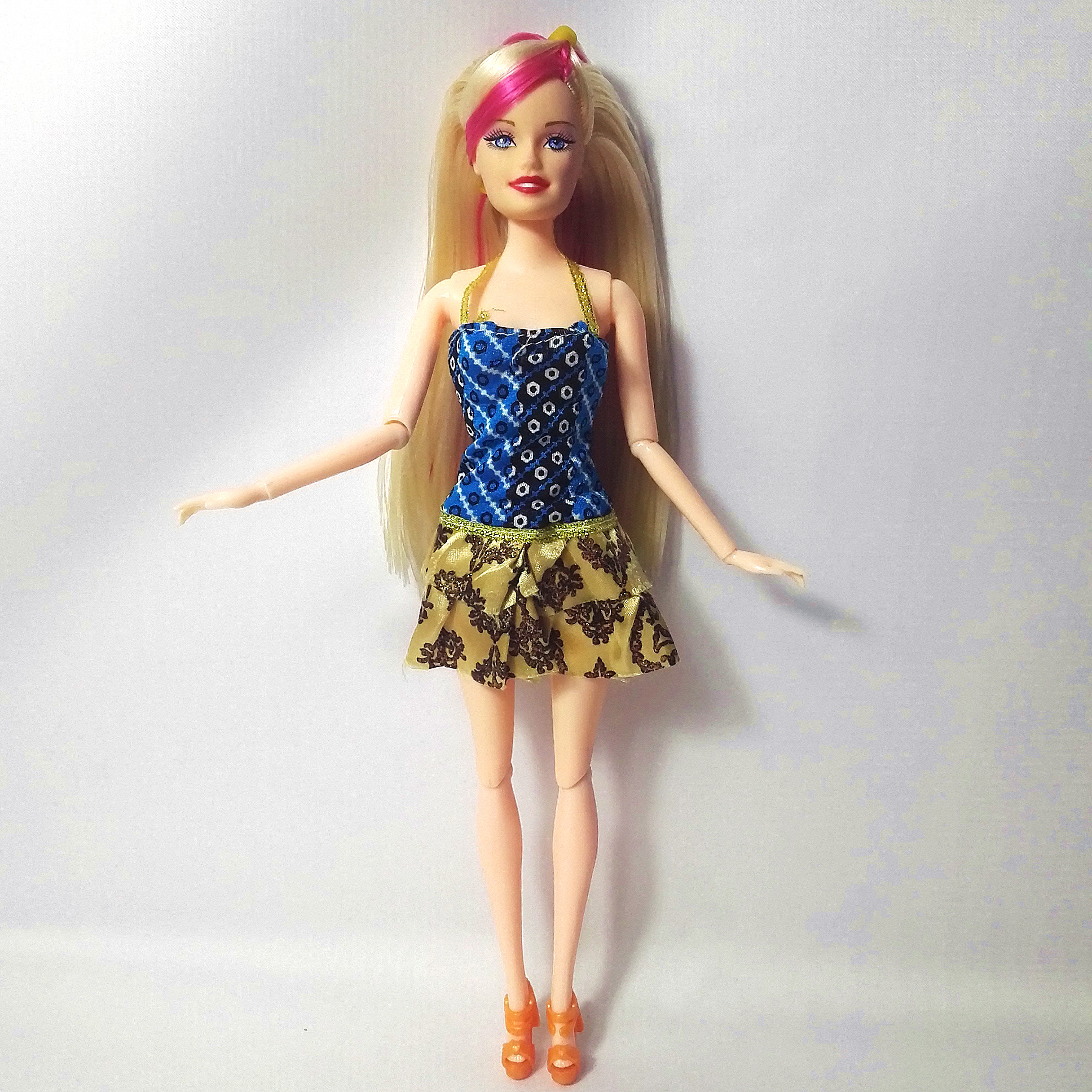 One Set Outfit Handmade Fashion Short Dress For Barbie Doll Dress ...