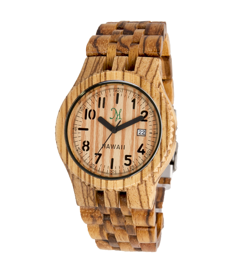 Fashionable wood watch photo