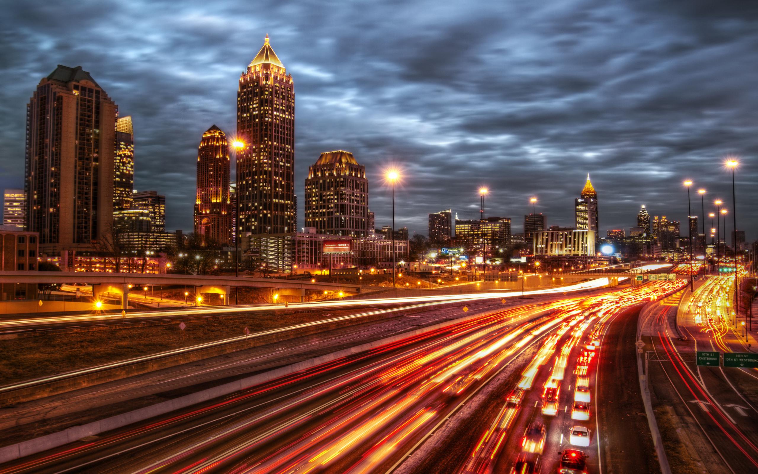 Atlanta City Night In High Resolution | Atlanta Georgia | Pinterest ...