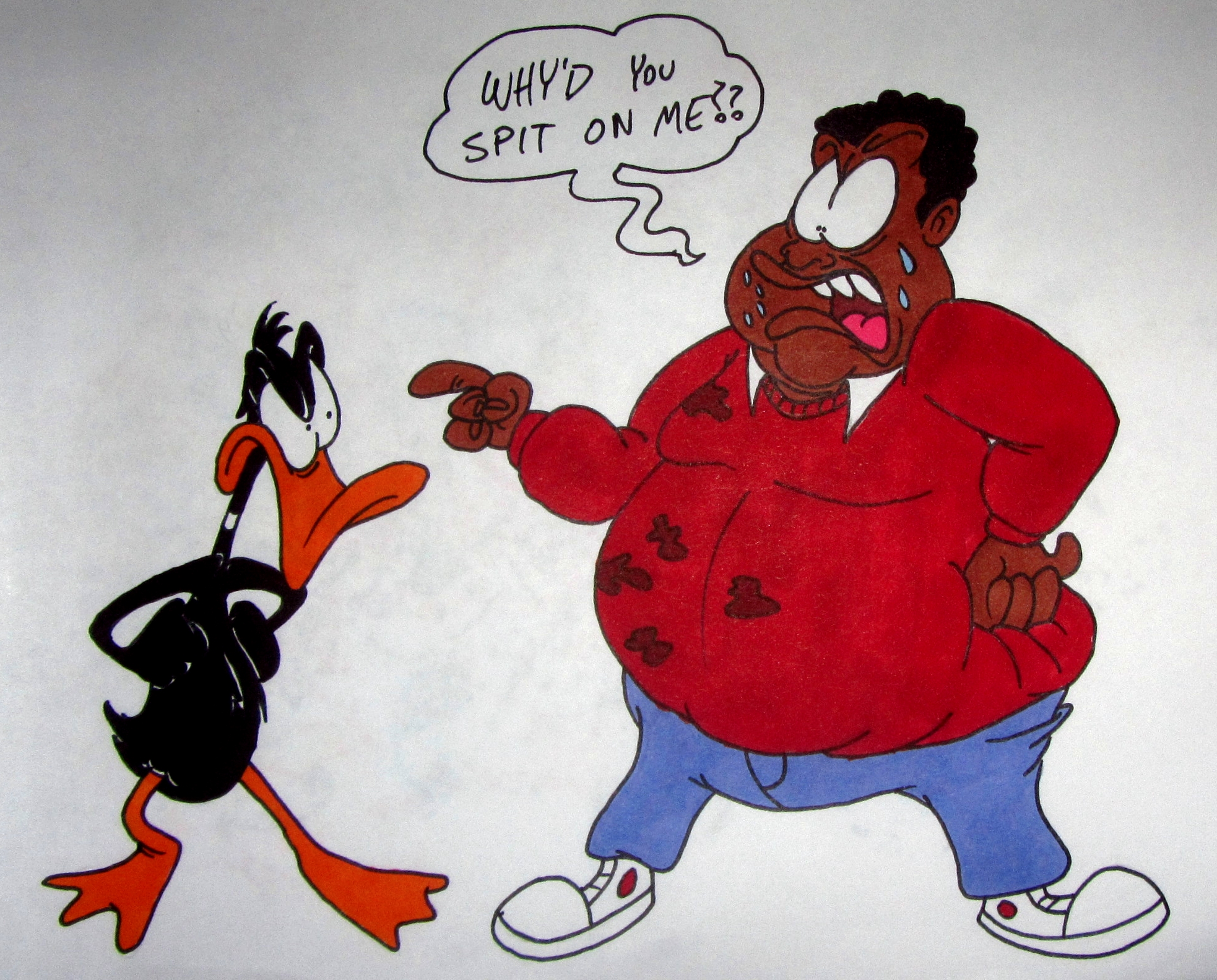 Daffy and Fat Albert by Lotusbandicoot on DeviantArt