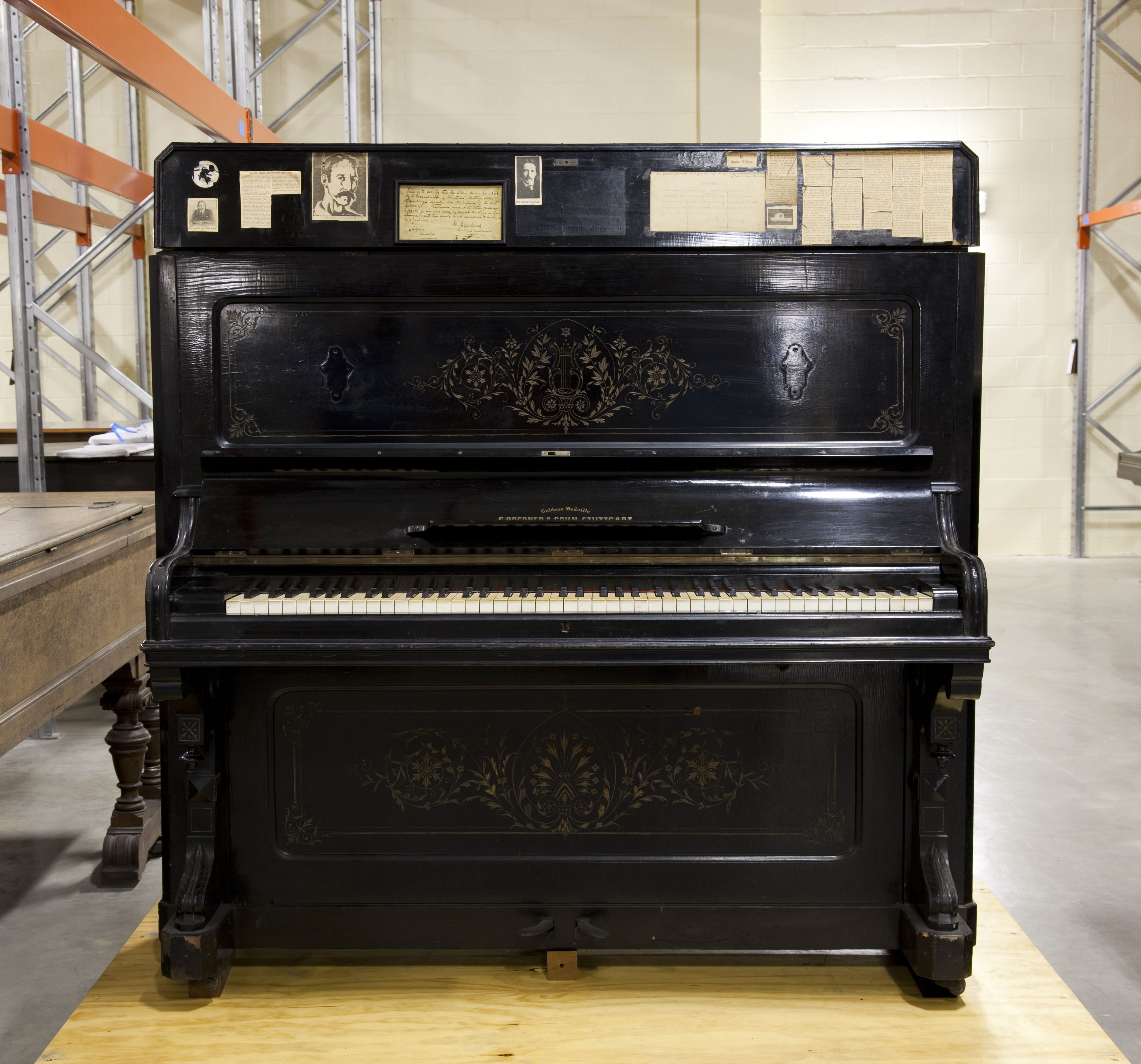 Upright pianoforte made by F Doerner & Sohn - MAAS Collection