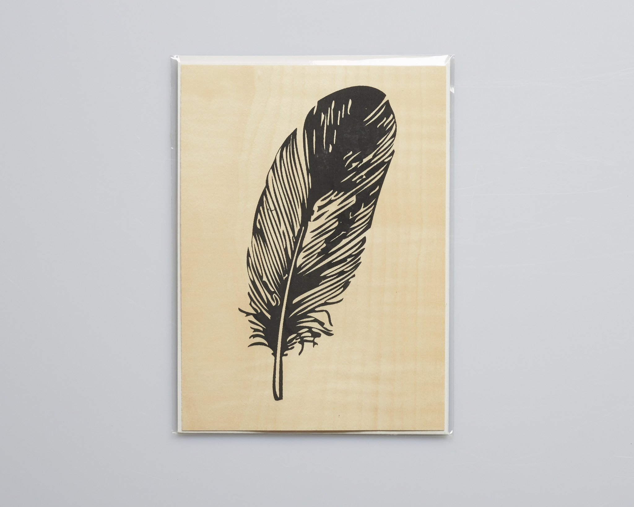 Feather Wood Print by UNIK Printshop at Maker House Co.