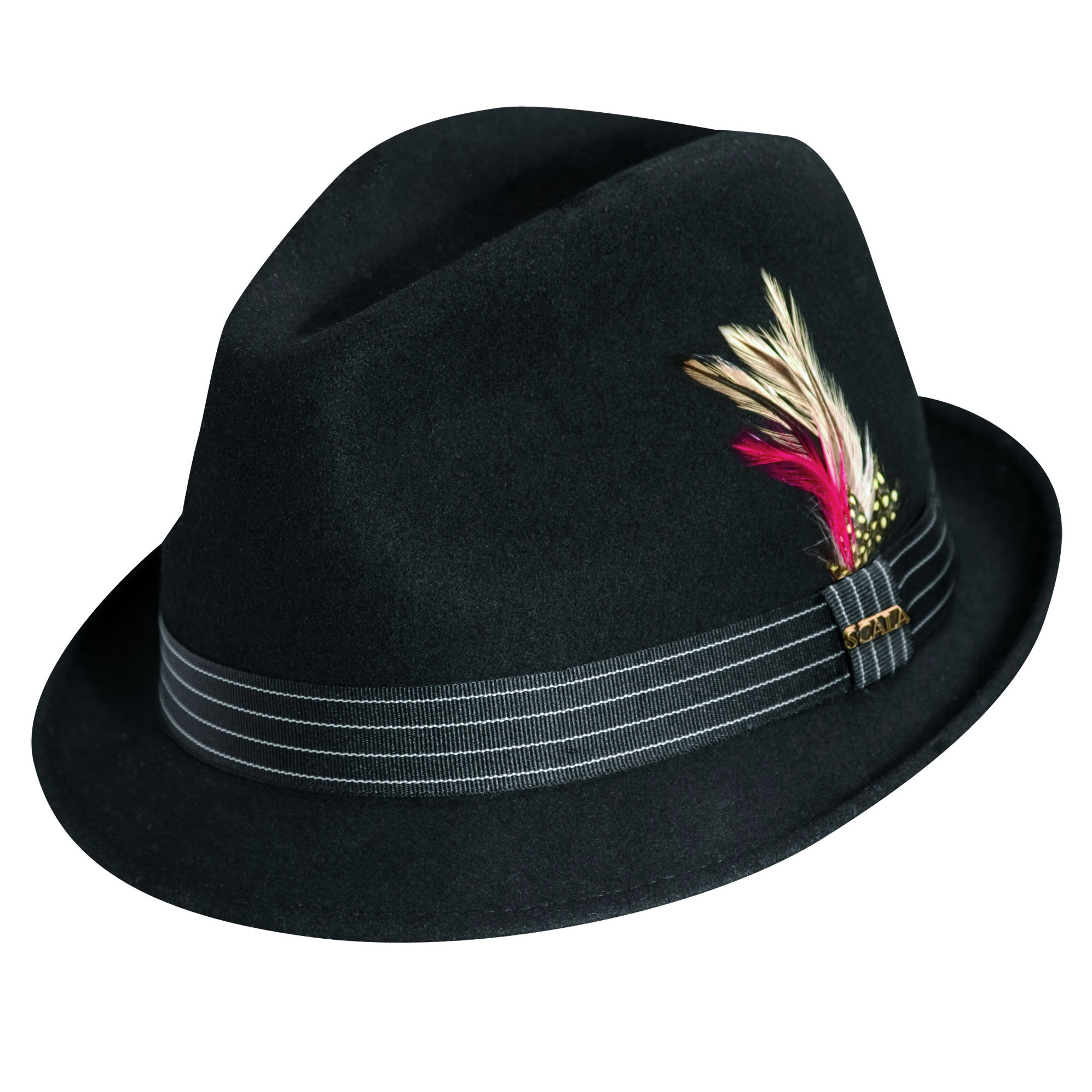 Wool Felt Fedora Hat with Feather Accent | Explorer Hats