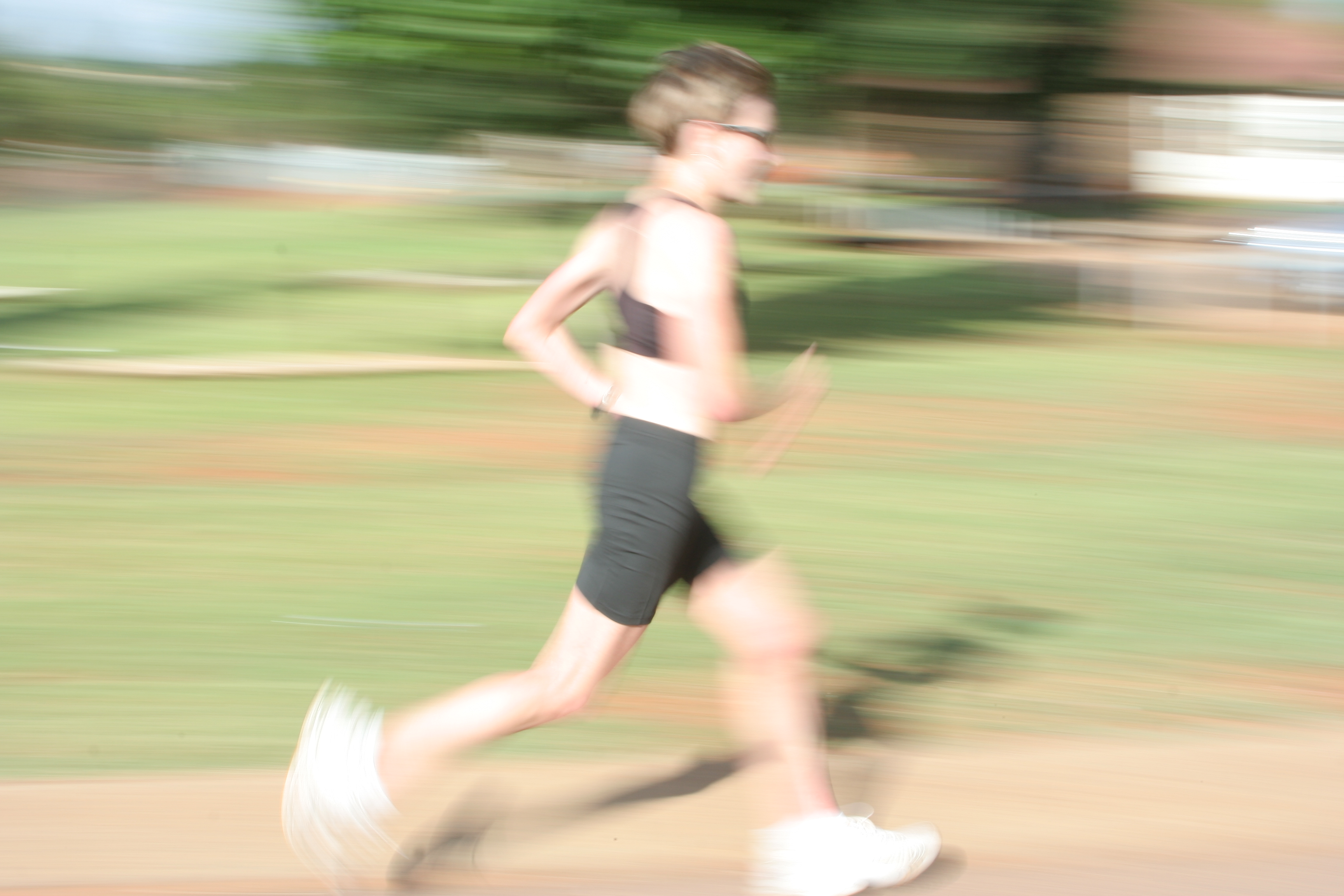 Female athlete running photo