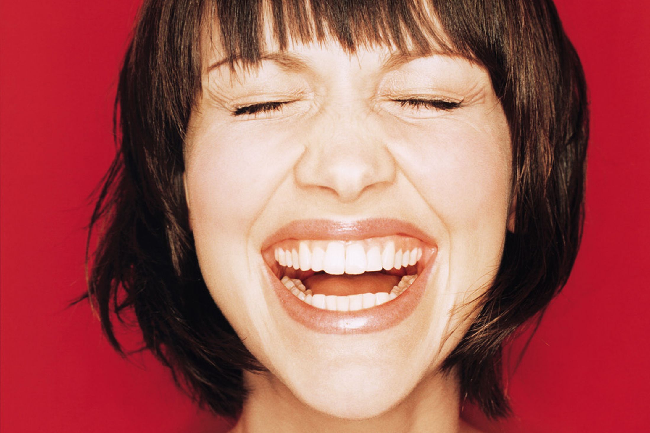 Female laughter photo