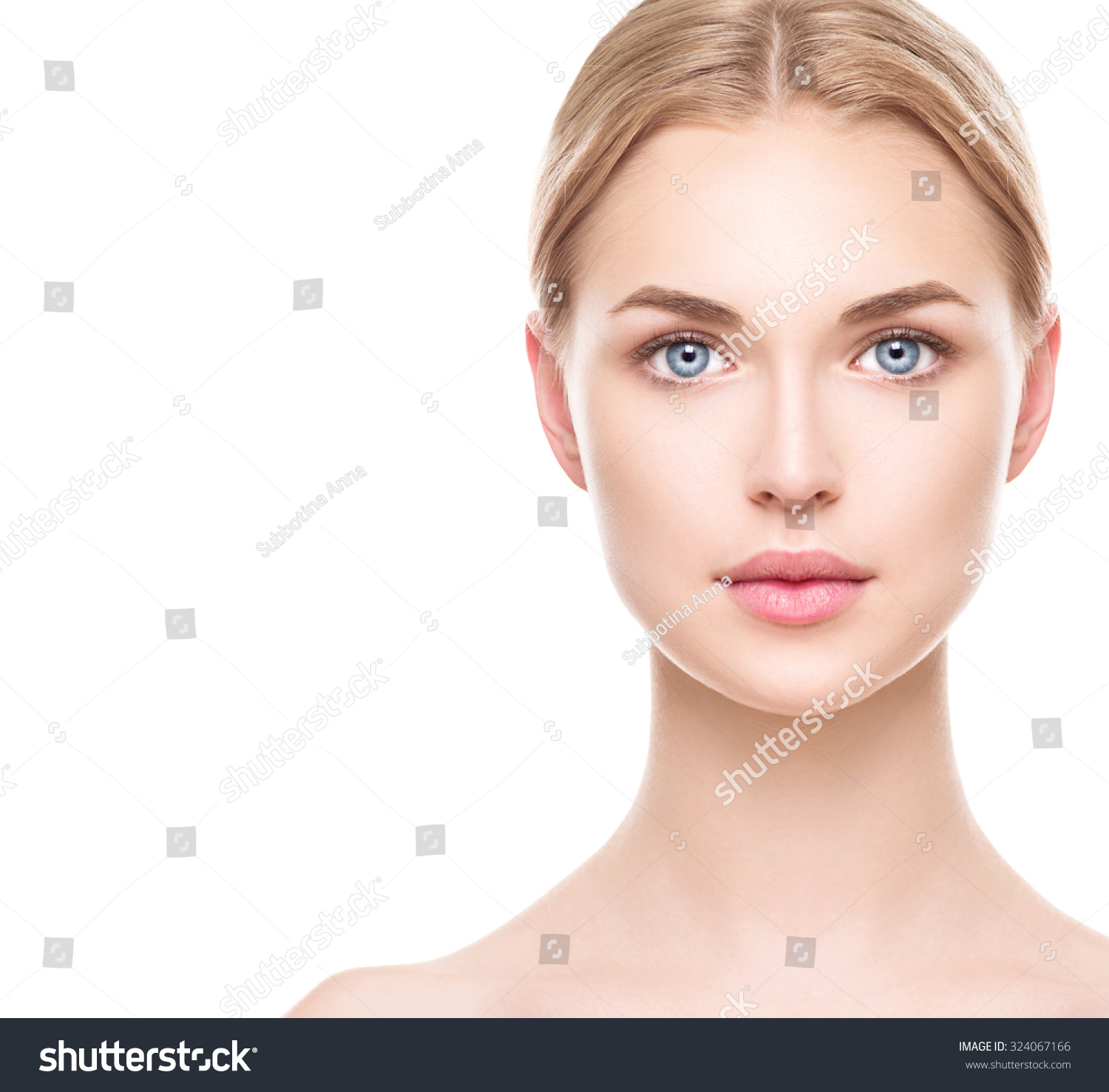 Beauty Woman Face Portrait Beautiful Spa Stock Photo (Royalty Free ...
