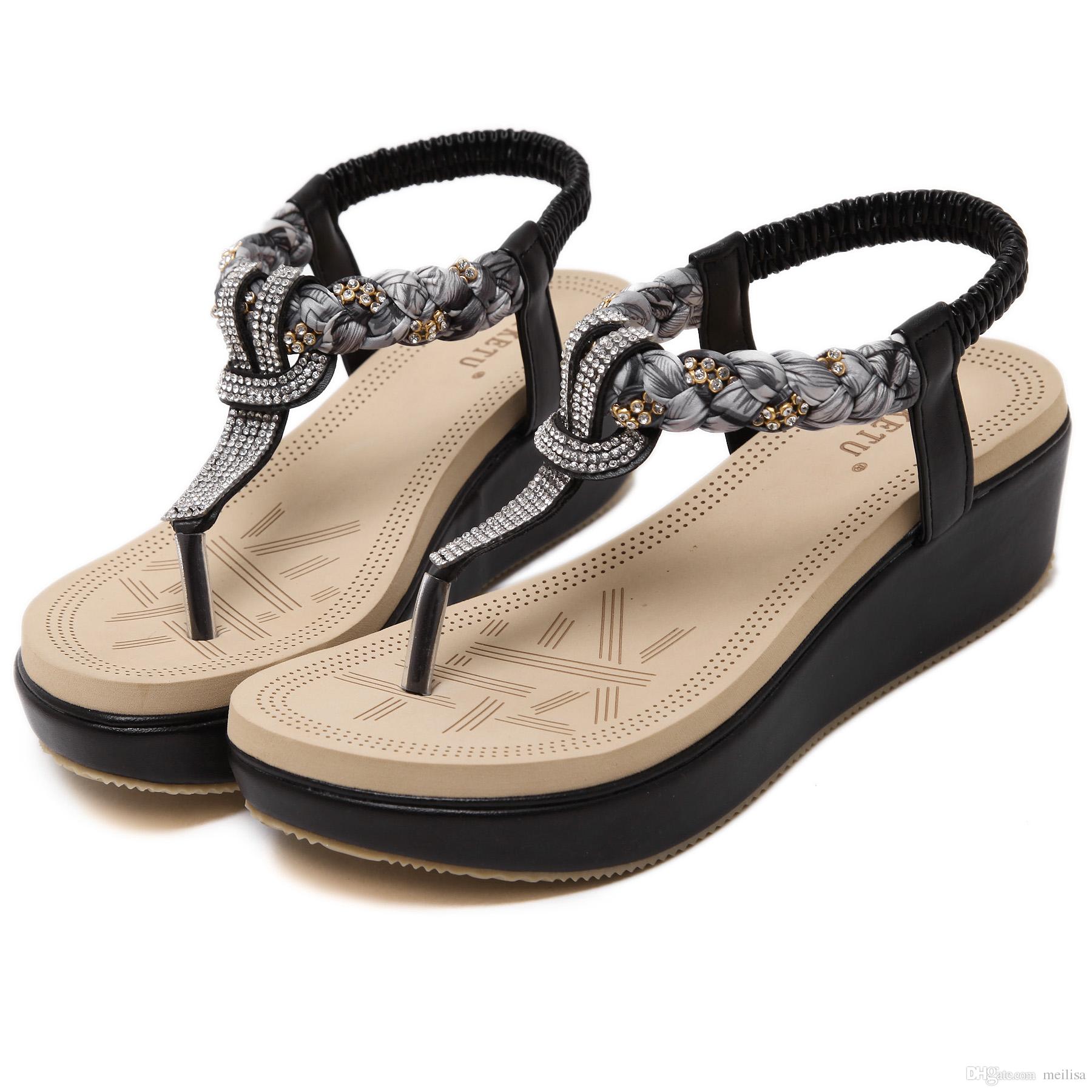Siketu Summer Hot Fashion New Black Women Sandals Female Shoes For ...