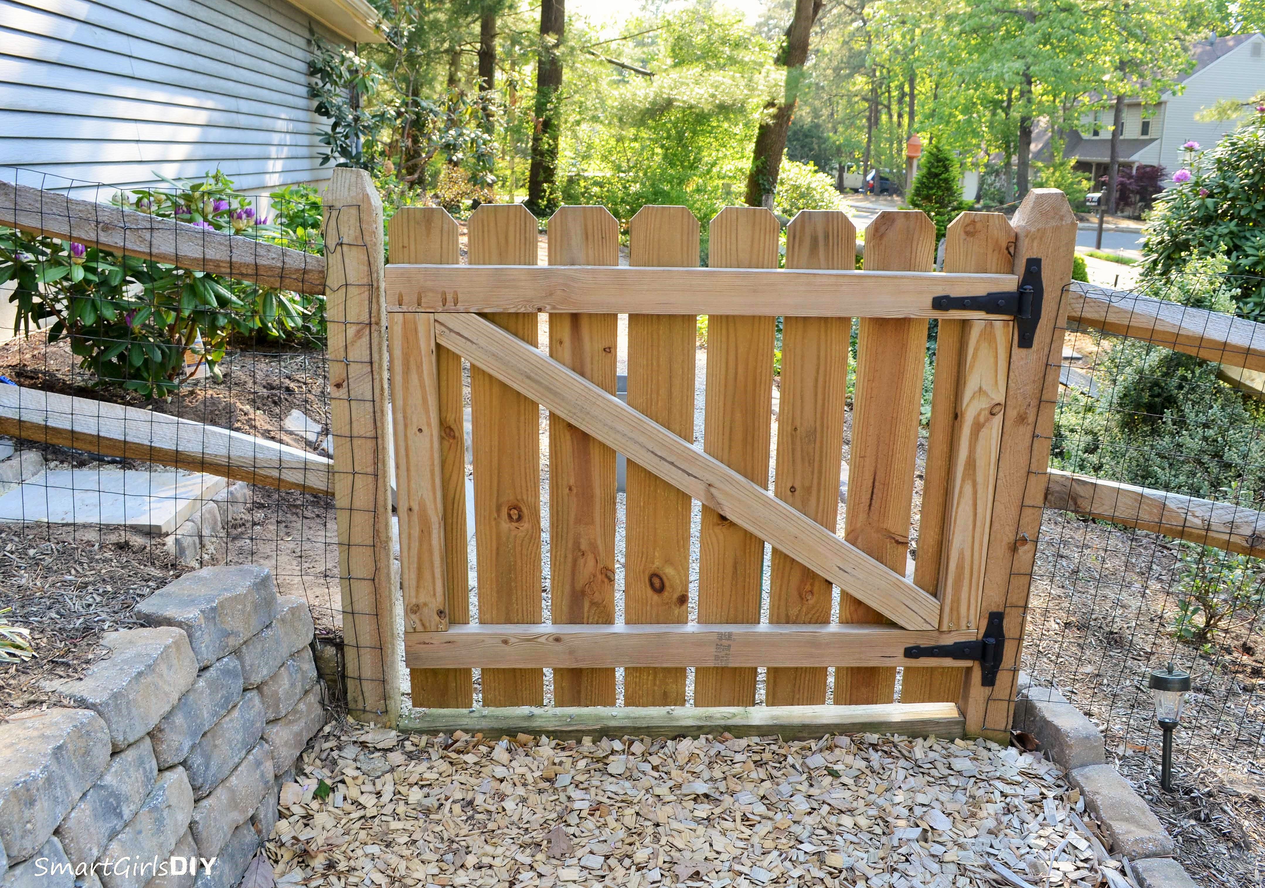 Learn how to build a gate for your wood fence regardless of the size ...