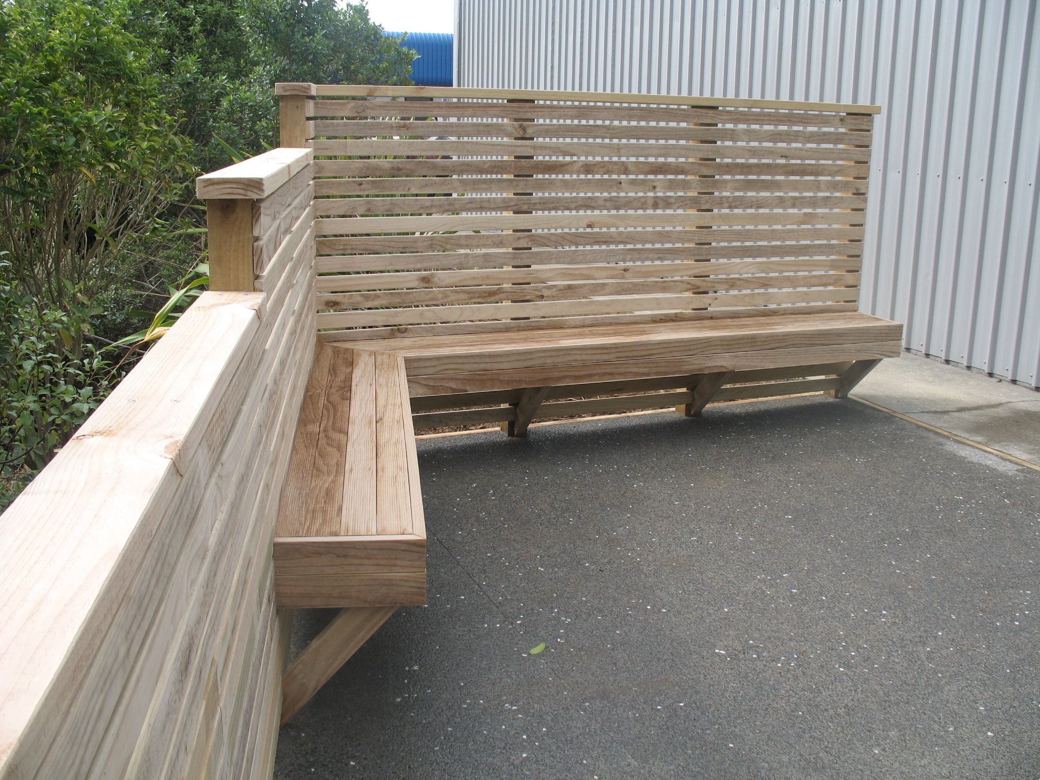 Fence and bench seat | Bench Fence | Pinterest | Bench seat, Fences ...