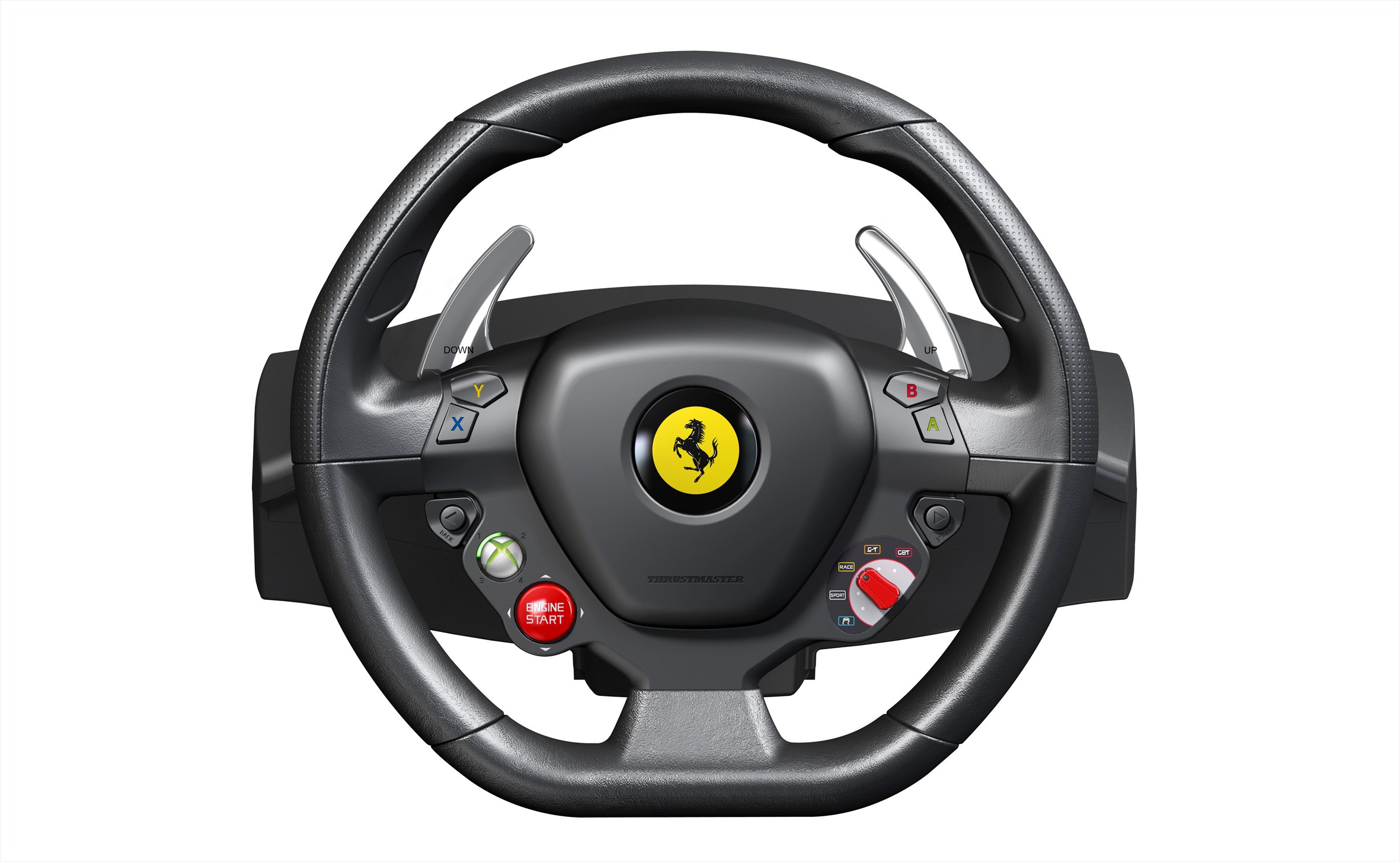 Xbox 360 Steering Wheel Controller Thrustmaster Ferrari Racing Pedal ...