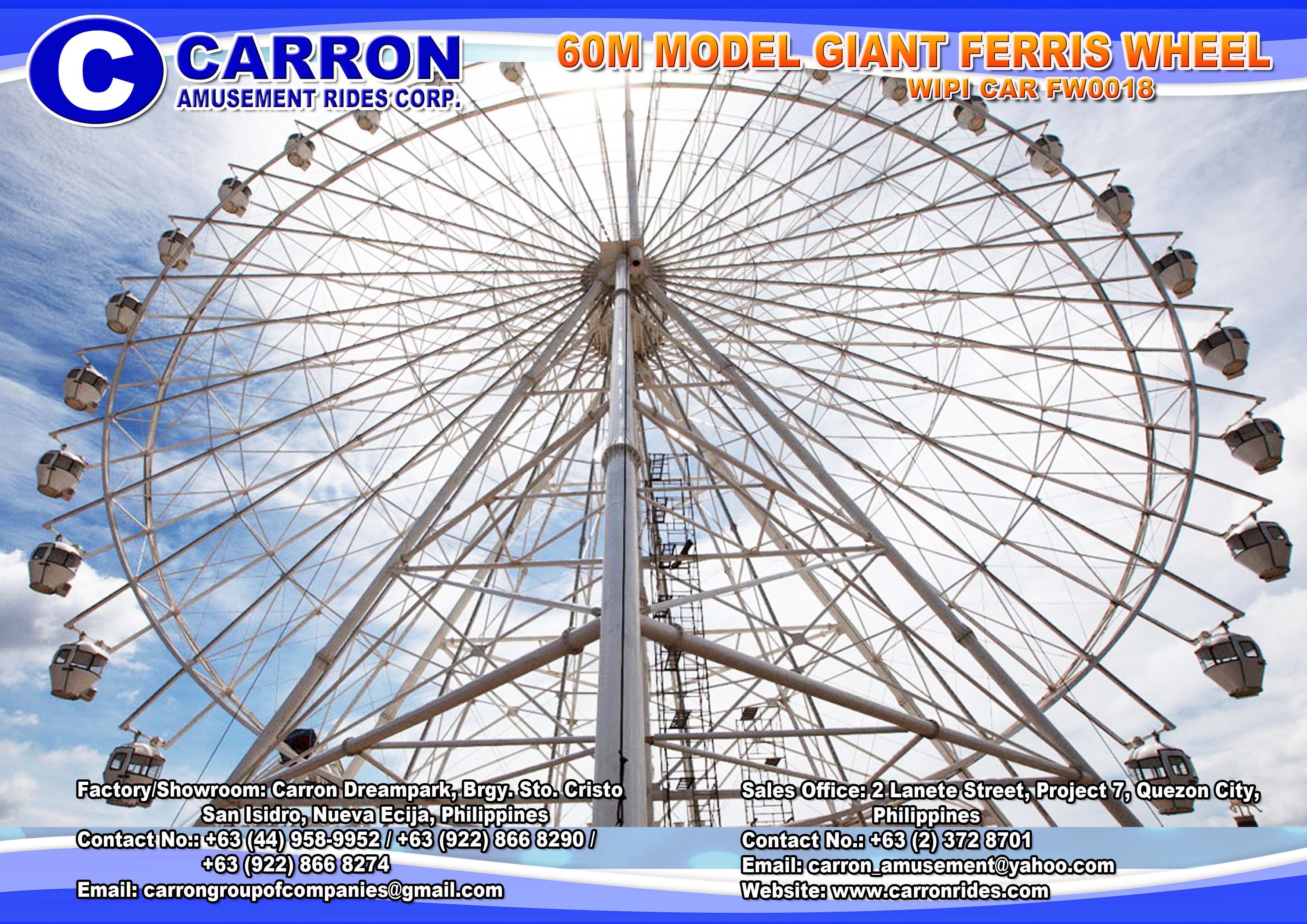 60M Giant Ferris Wheel | Carron Rides
