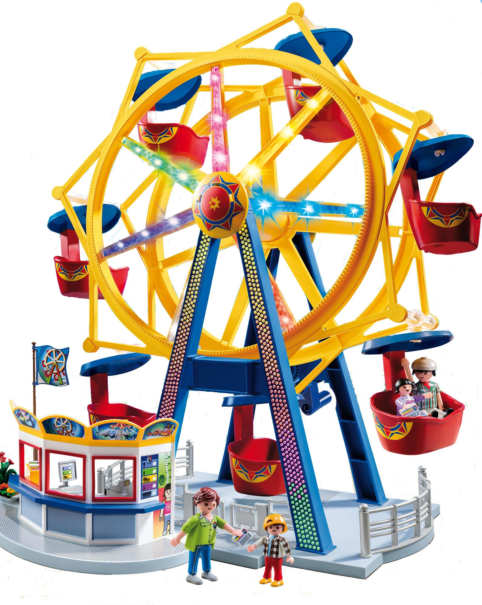 Amazon.com: PLAYMOBIL Ferris Wheel with Lights Set: Toys & Games