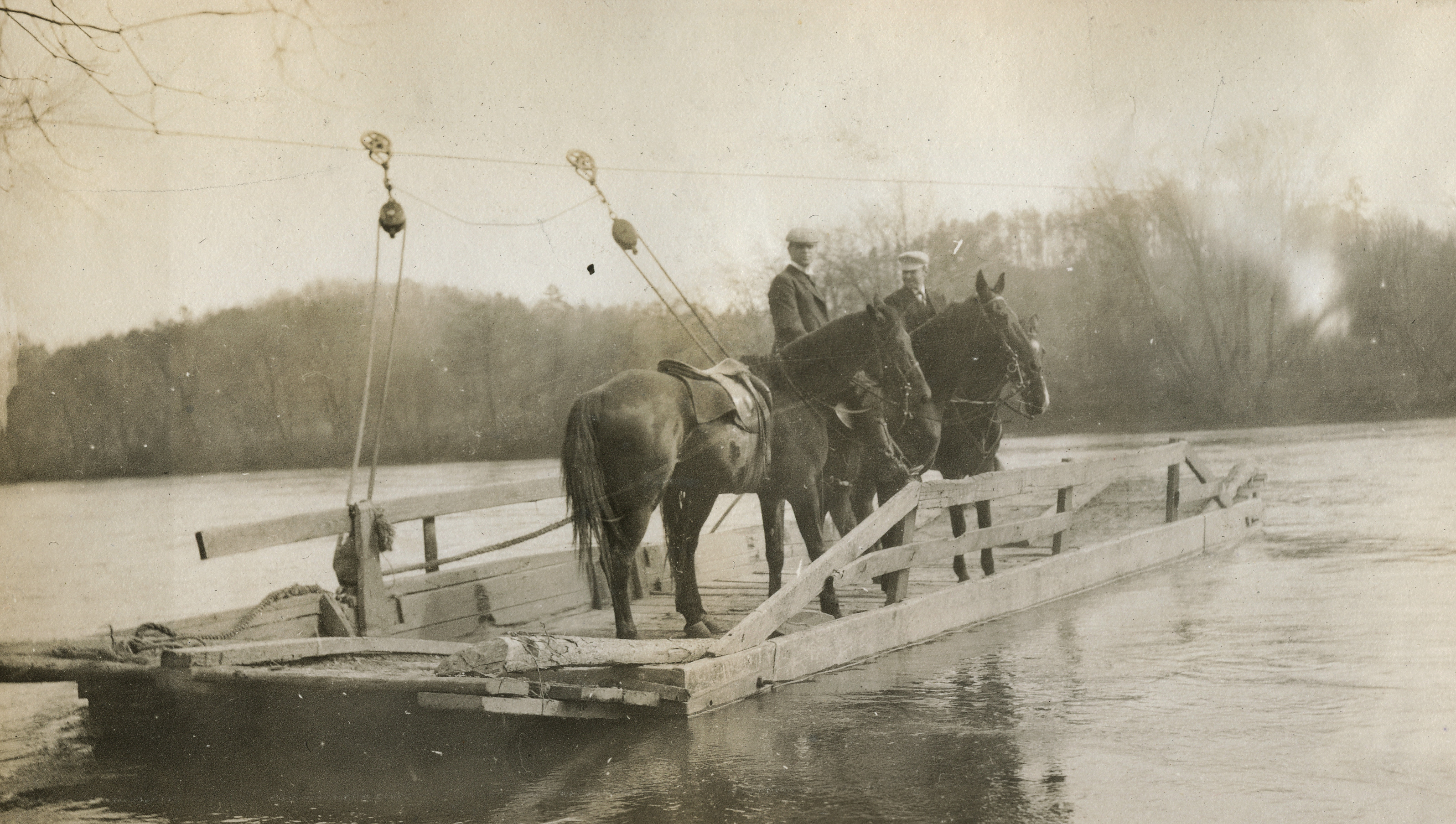Horses Crossing the French Broad River on a Ferry | HeardTell: The ...