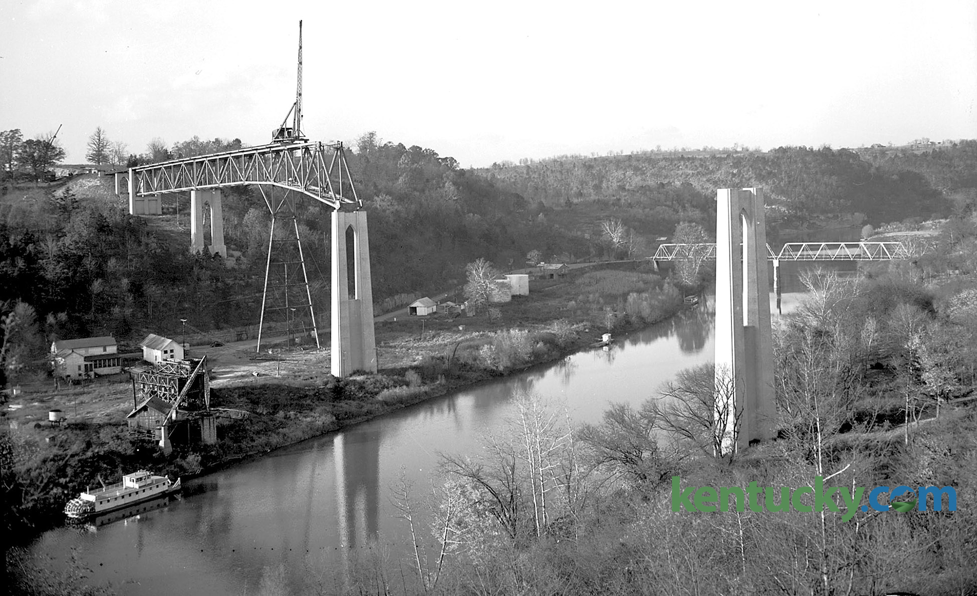 Clays Ferry bridge, 1944 | Kentucky Photo Archive