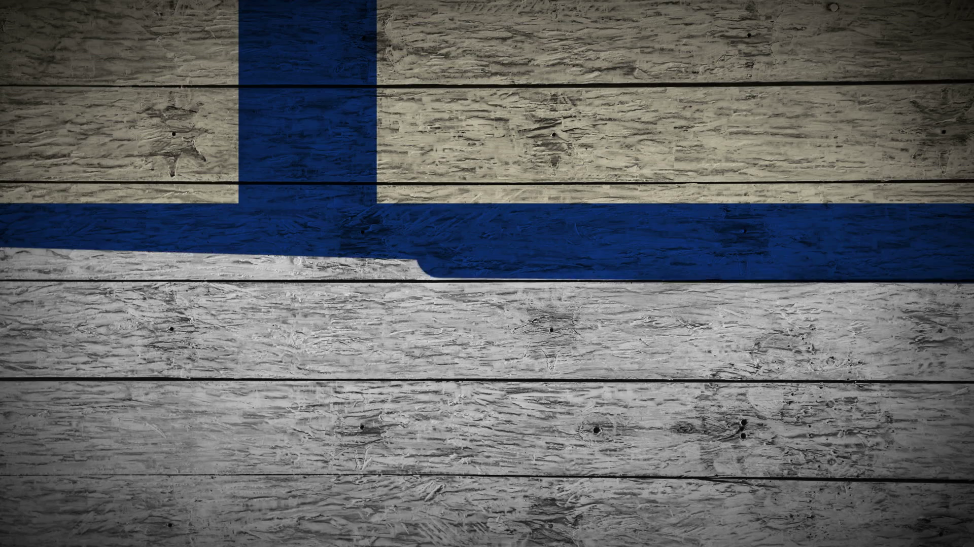 Painting Flag of Finland on old wood boards With four different ways ...