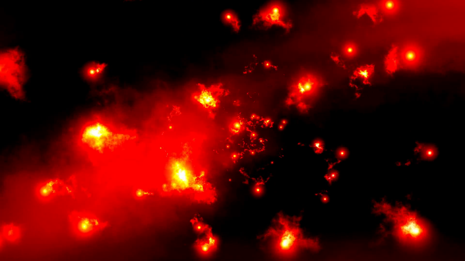 Flying Fireballs Motion Background - Videoblocks