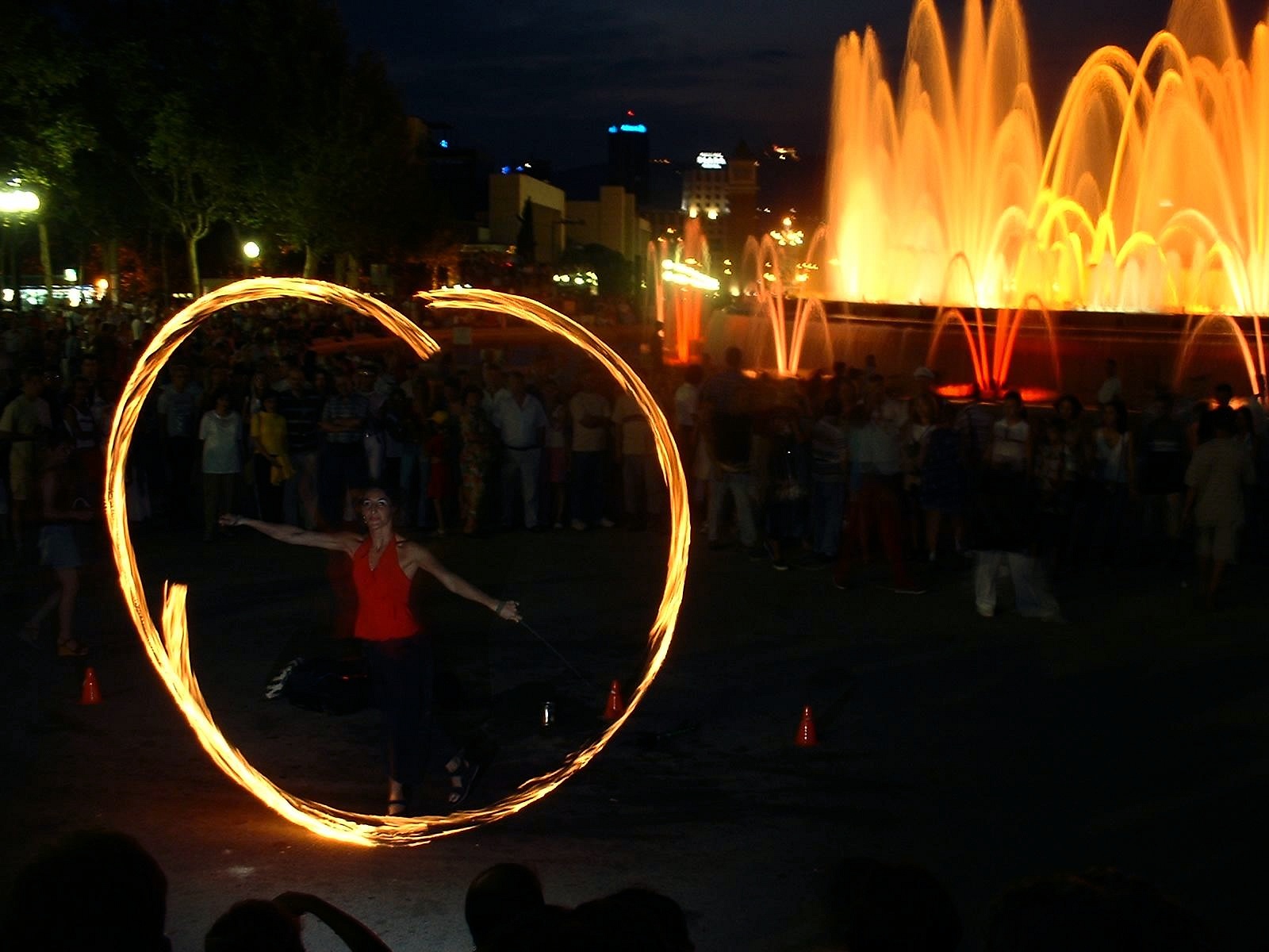 Fire Dancer, Barcelona, Dancer, Fire, Font, HQ Photo