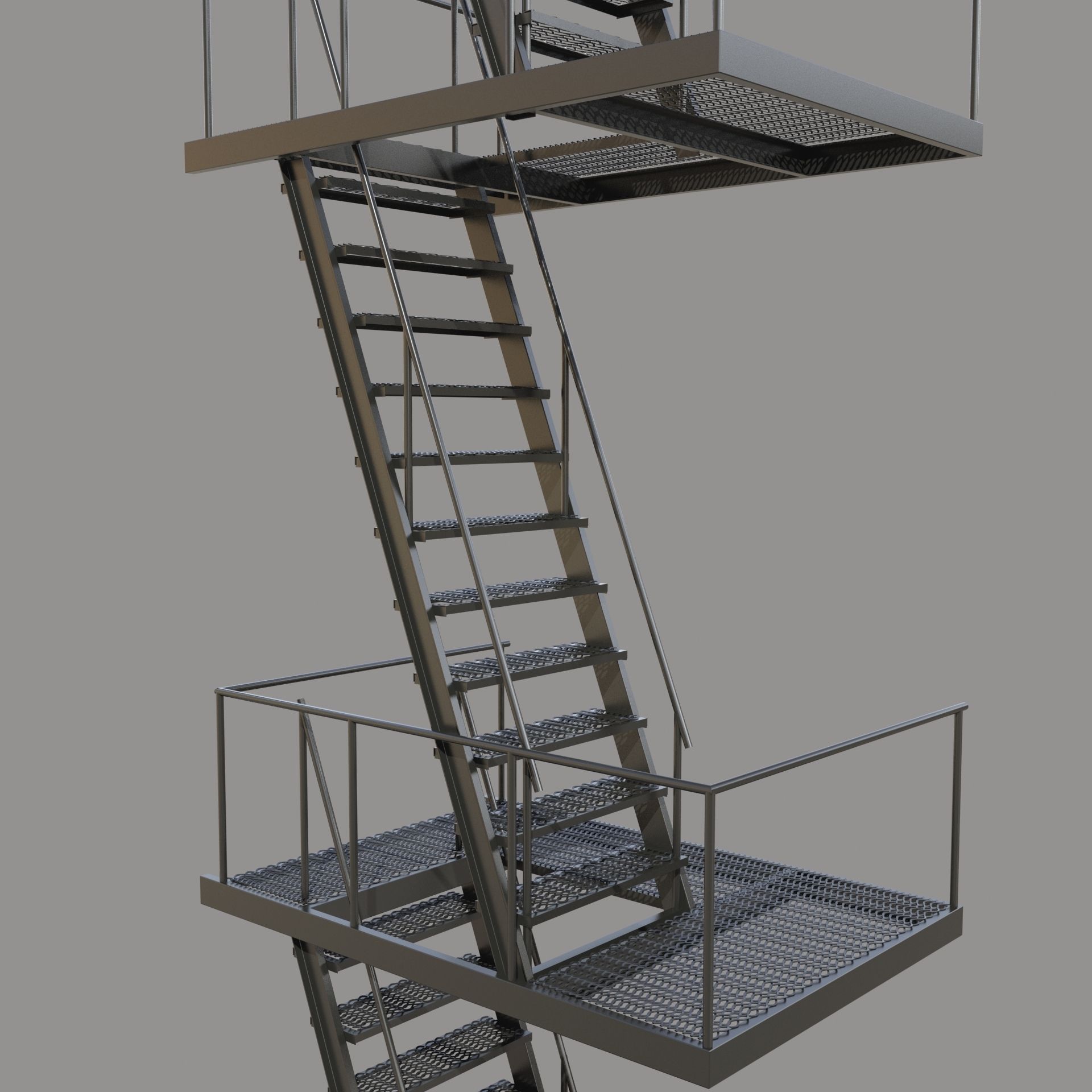 3D model Fire Escape Stair | CGTrader