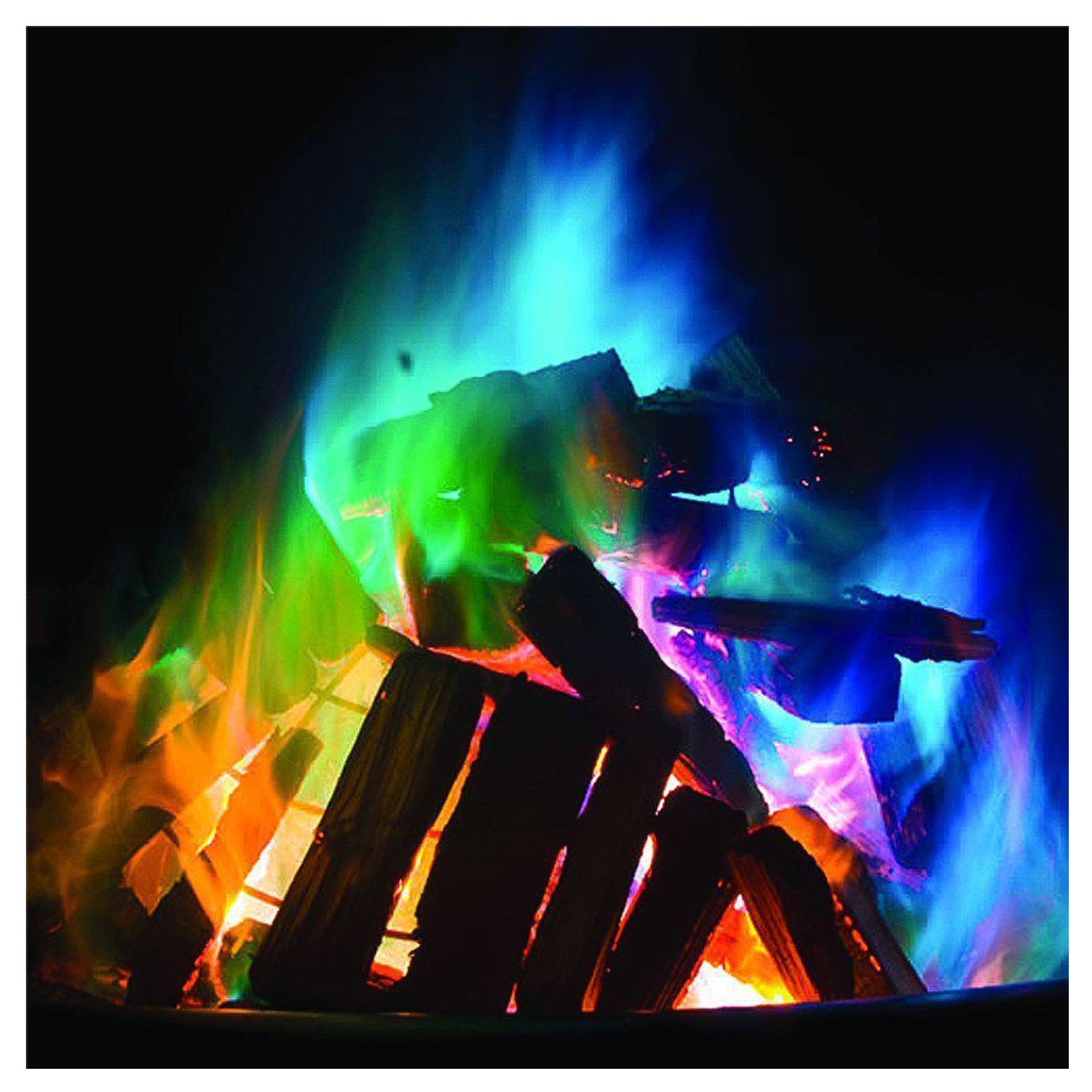 Mystical Fire (40 Pack) Magical Colourful Fire Flames Outdoor Colour ...