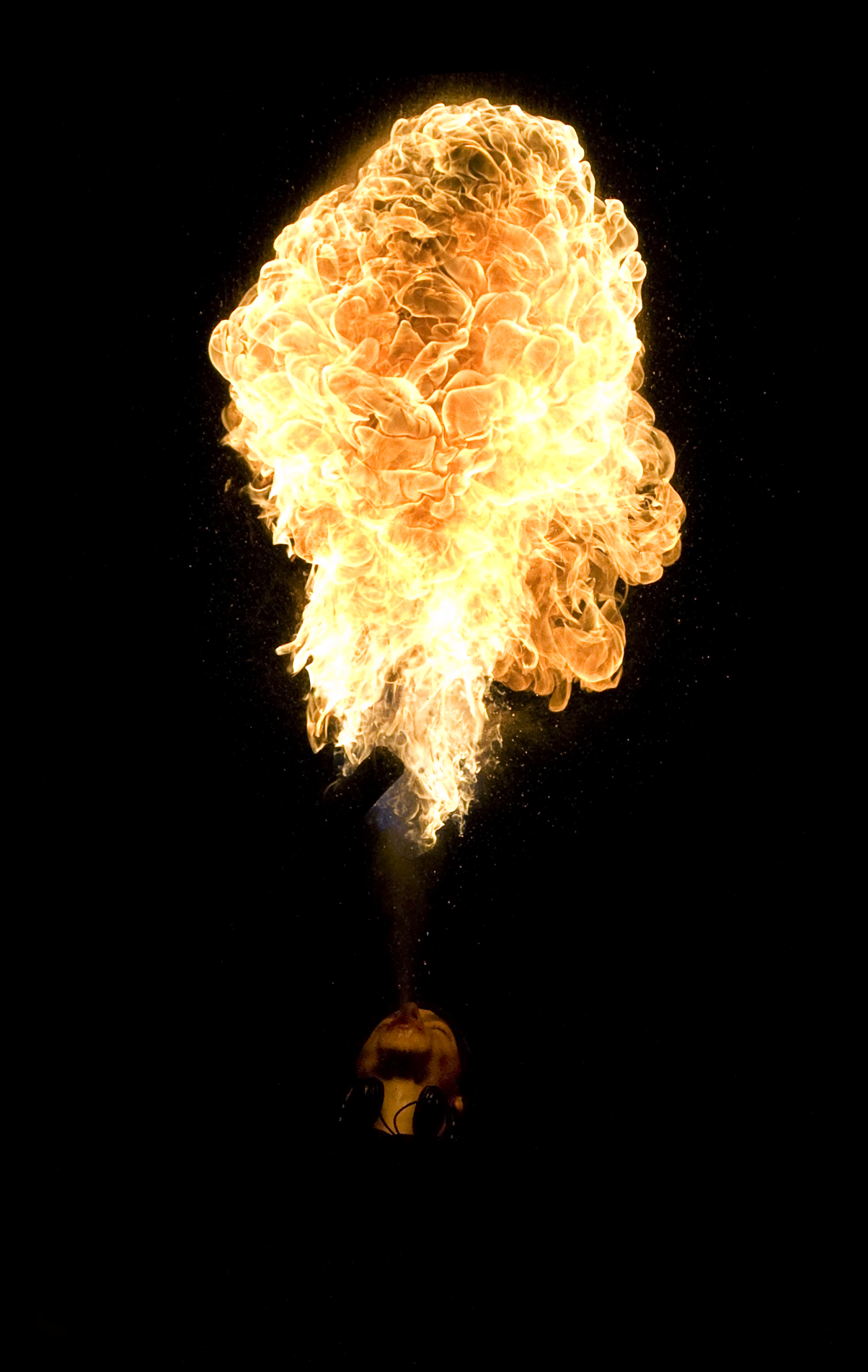 Fire form the night photo