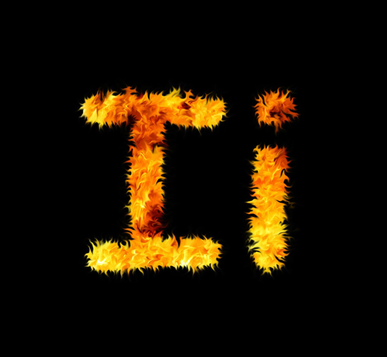 Fire letter, Abstract, Magic, Hot, I, HQ Photo