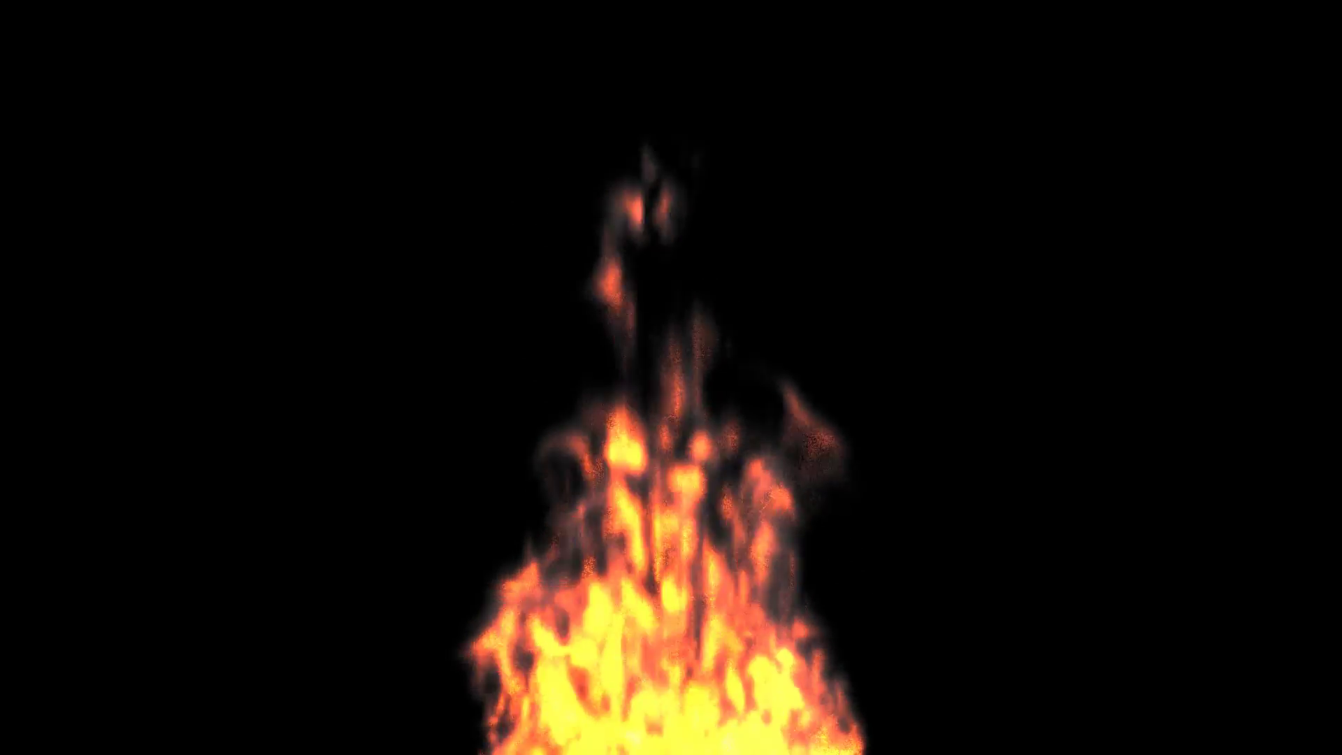 Animated realistic fire on black background 2. Motion Background ...