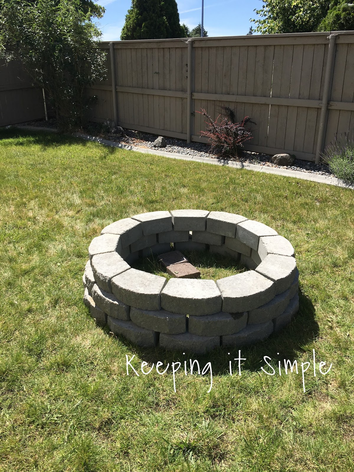 How to Build a DIY Fire Pit for Only $60 • Keeping it Simple Crafts