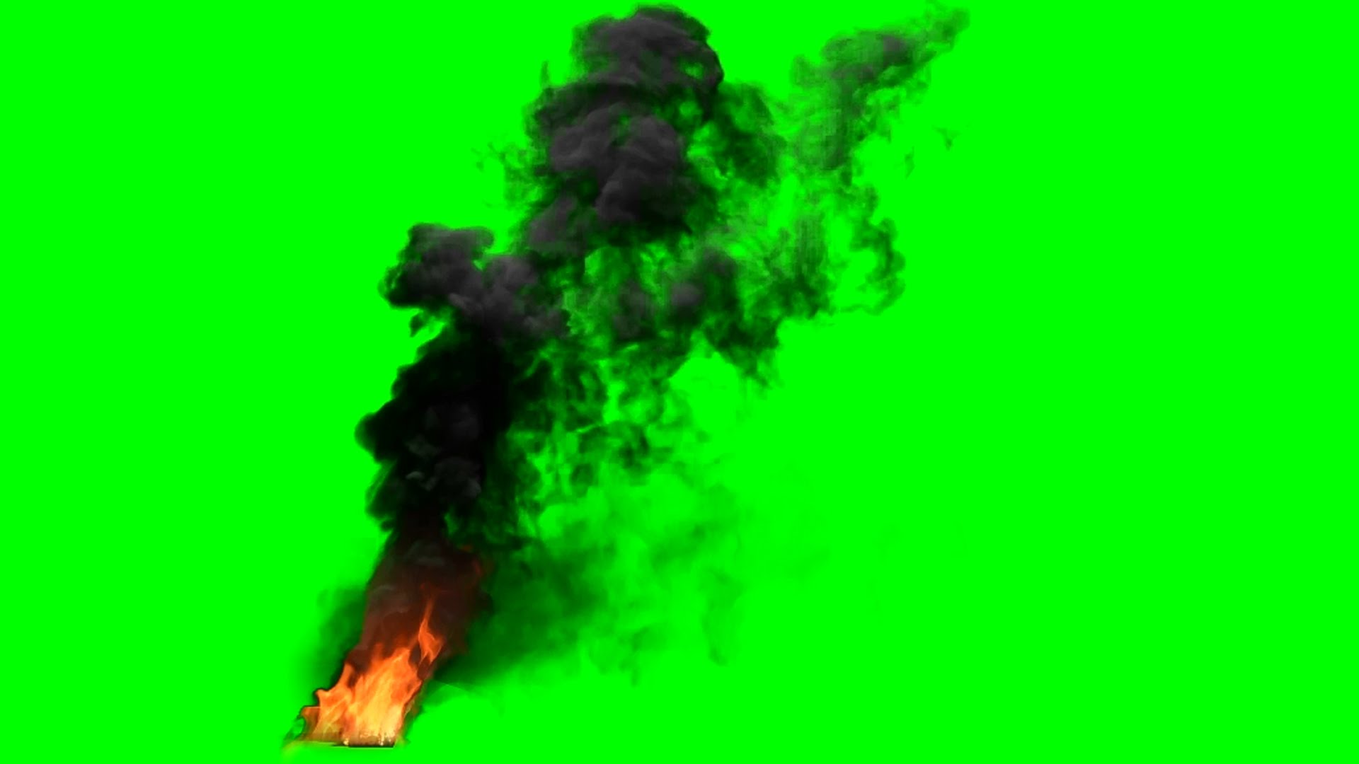 Fire Smoke on Green Screen - YouTube