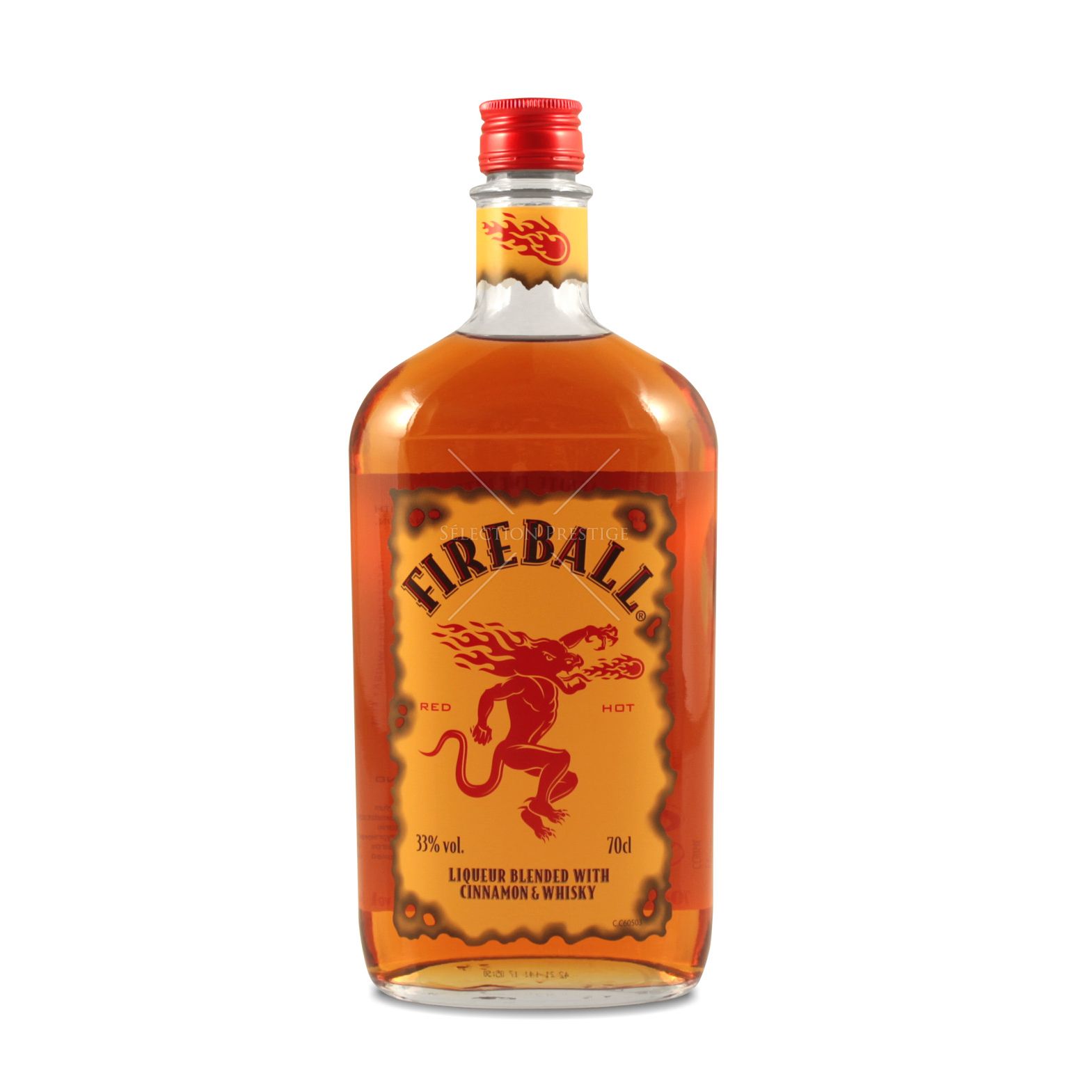 Fireball Cinnamon Whisky Liqueur 0.7L (33% Vol.) - Fireball - Liqueur