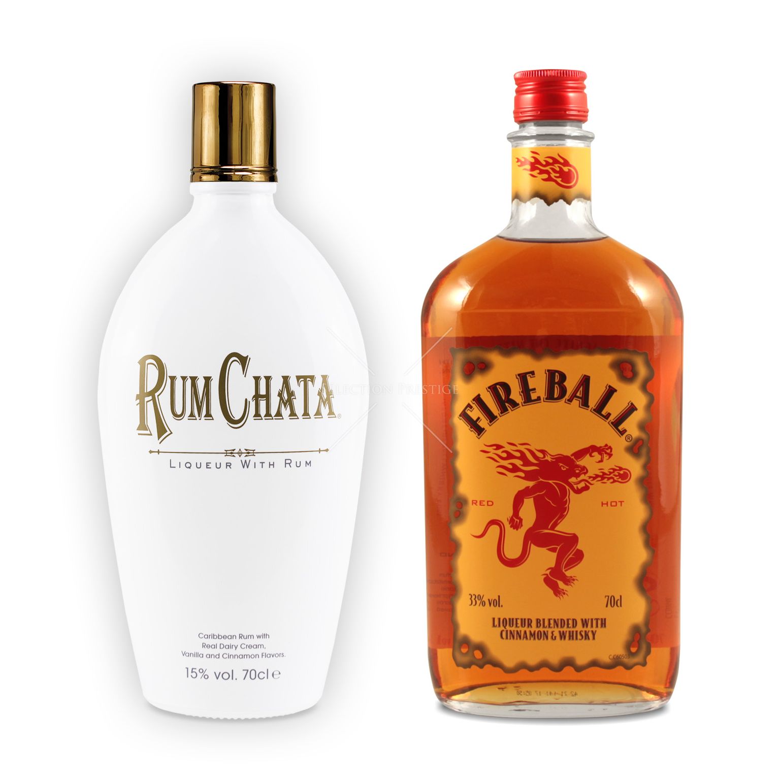 RumChata + Fireball Cinnamon Whisky Liqueur - RumChata - Liqueur