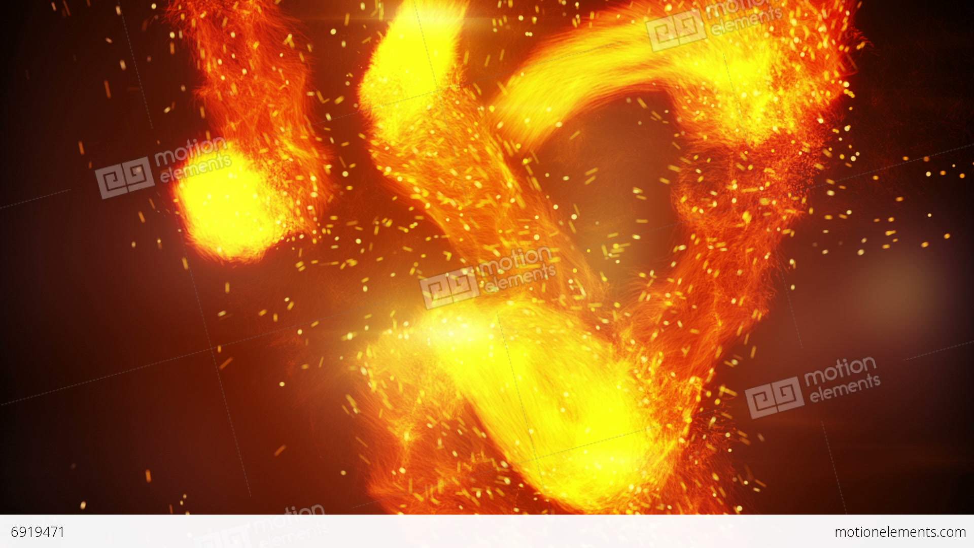 Fireballs And Spaks Rushing Loopable Background Stock Animation ...