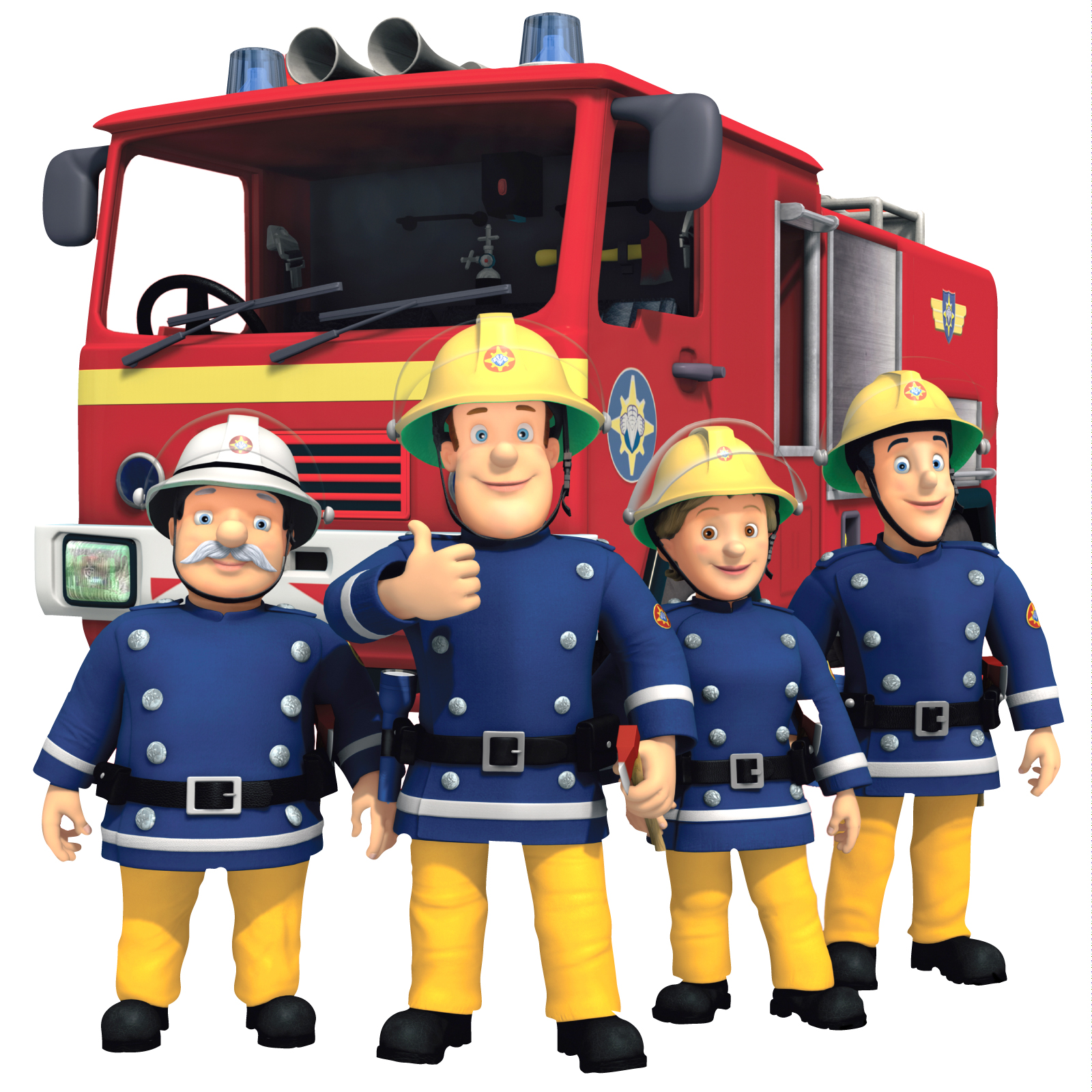 Fireman Sam MOVABLE and Reusable Wall, Toy box Stickers