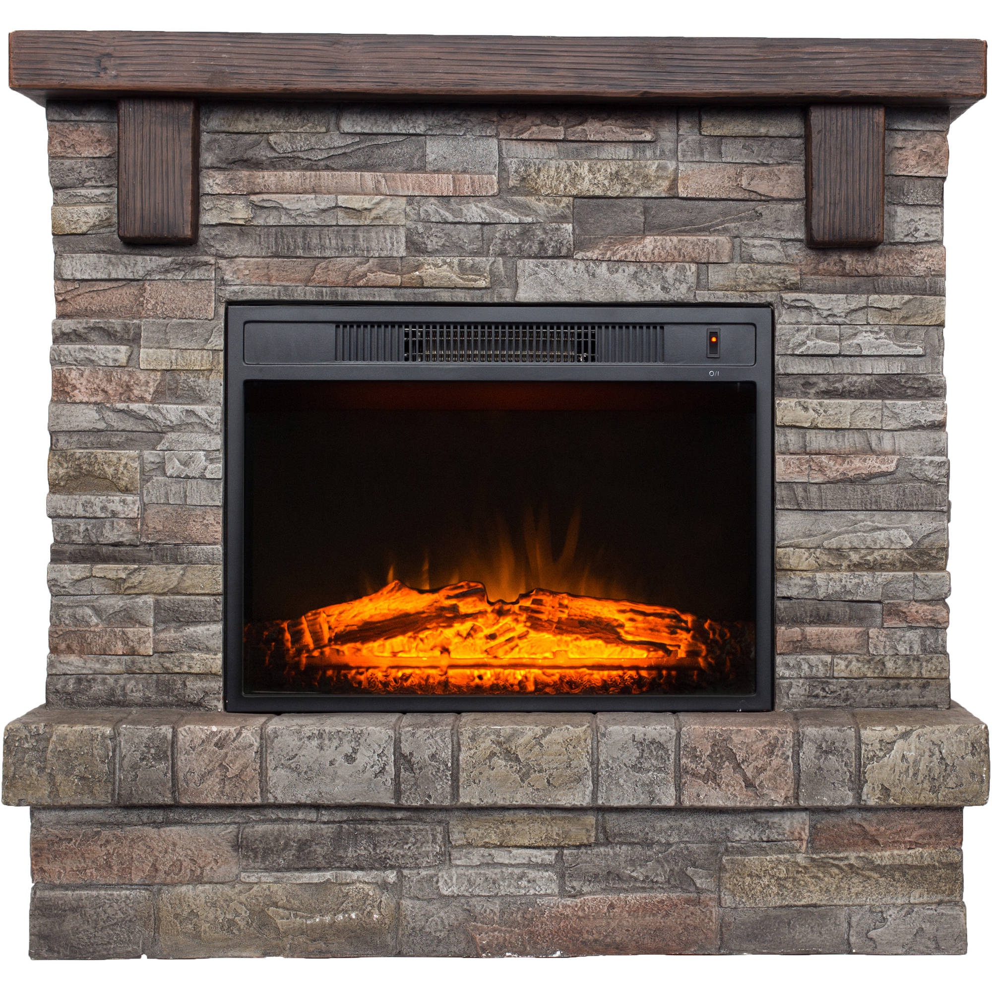 Cool Artificial Fireplace for southern Enterprises Tanaya Faux Stone ...