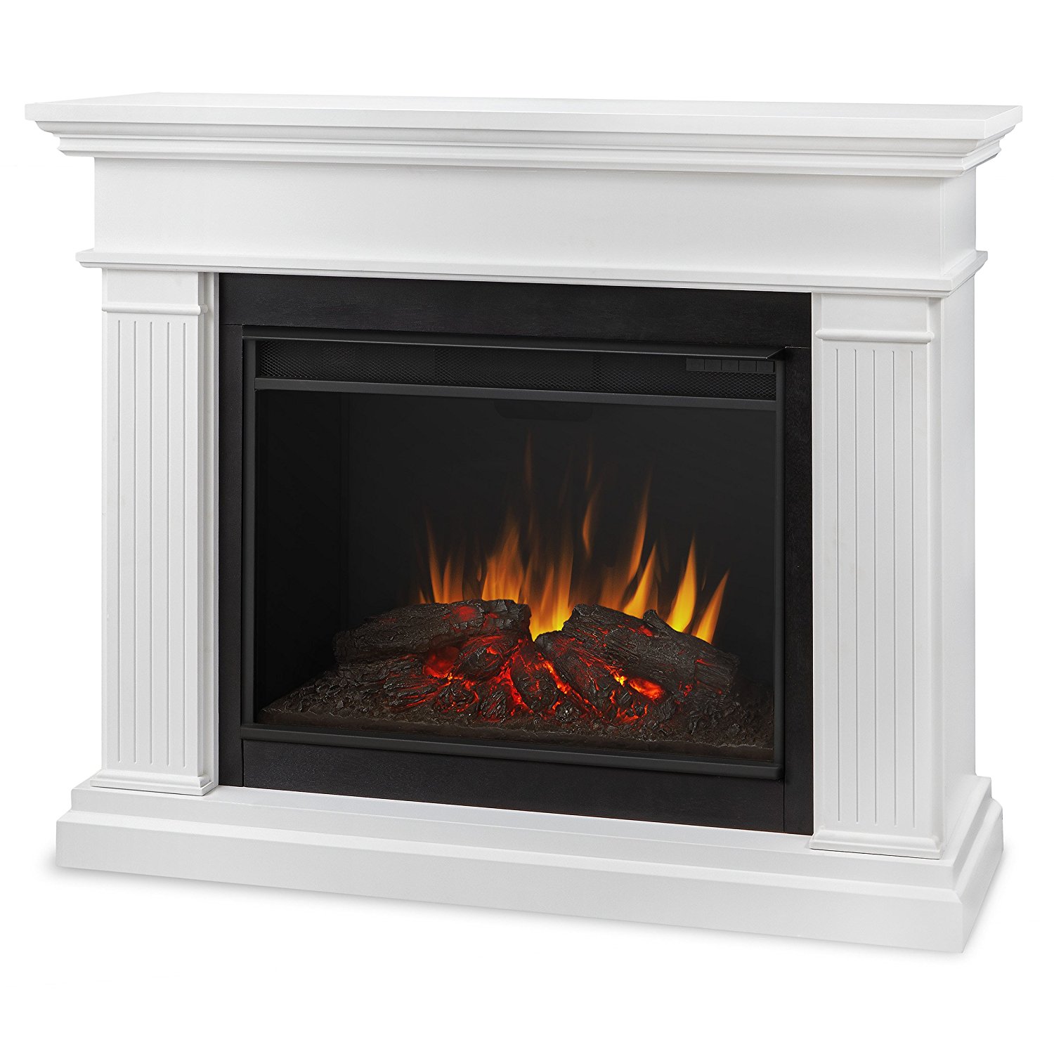 Amazon.com: Real Flame 8070E-W Kennedy Grand Electric Fireplace ...