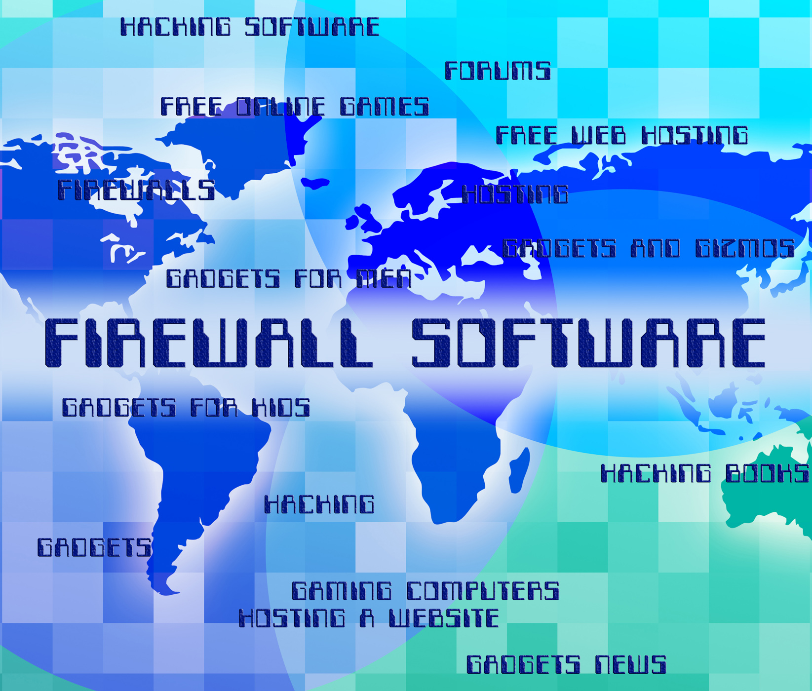 Firewall software means no access and application photo