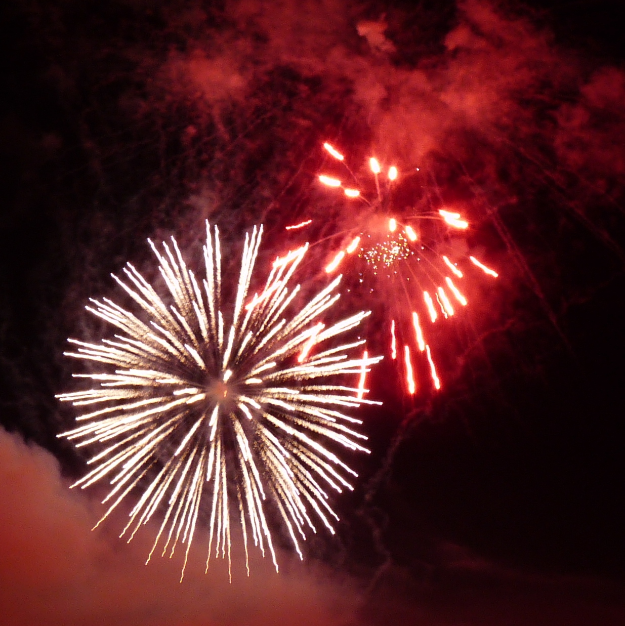 Fireworks, Bomb, Colours, Newyear, Red, HQ Photo